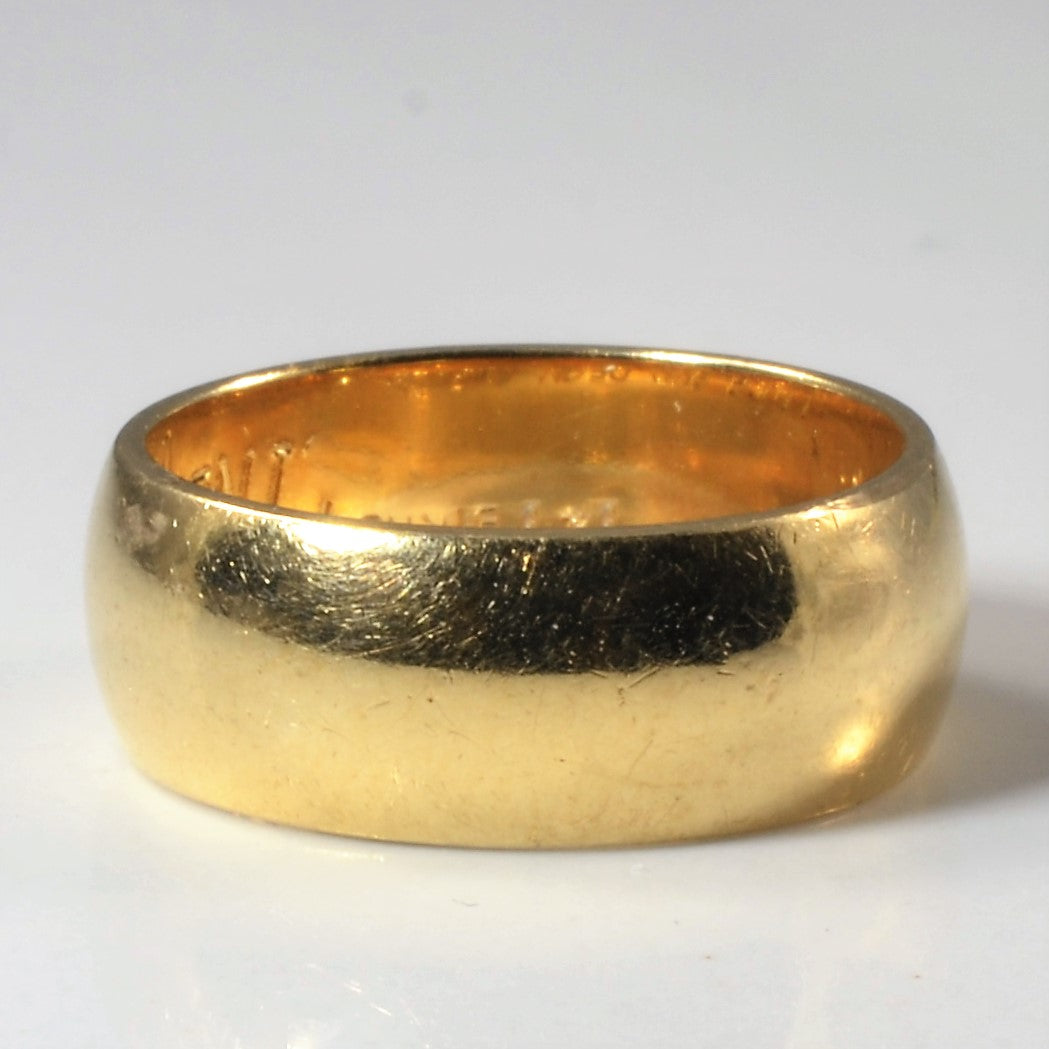 Birks' Yellow Gold Plain Band | SZ 5.5 |