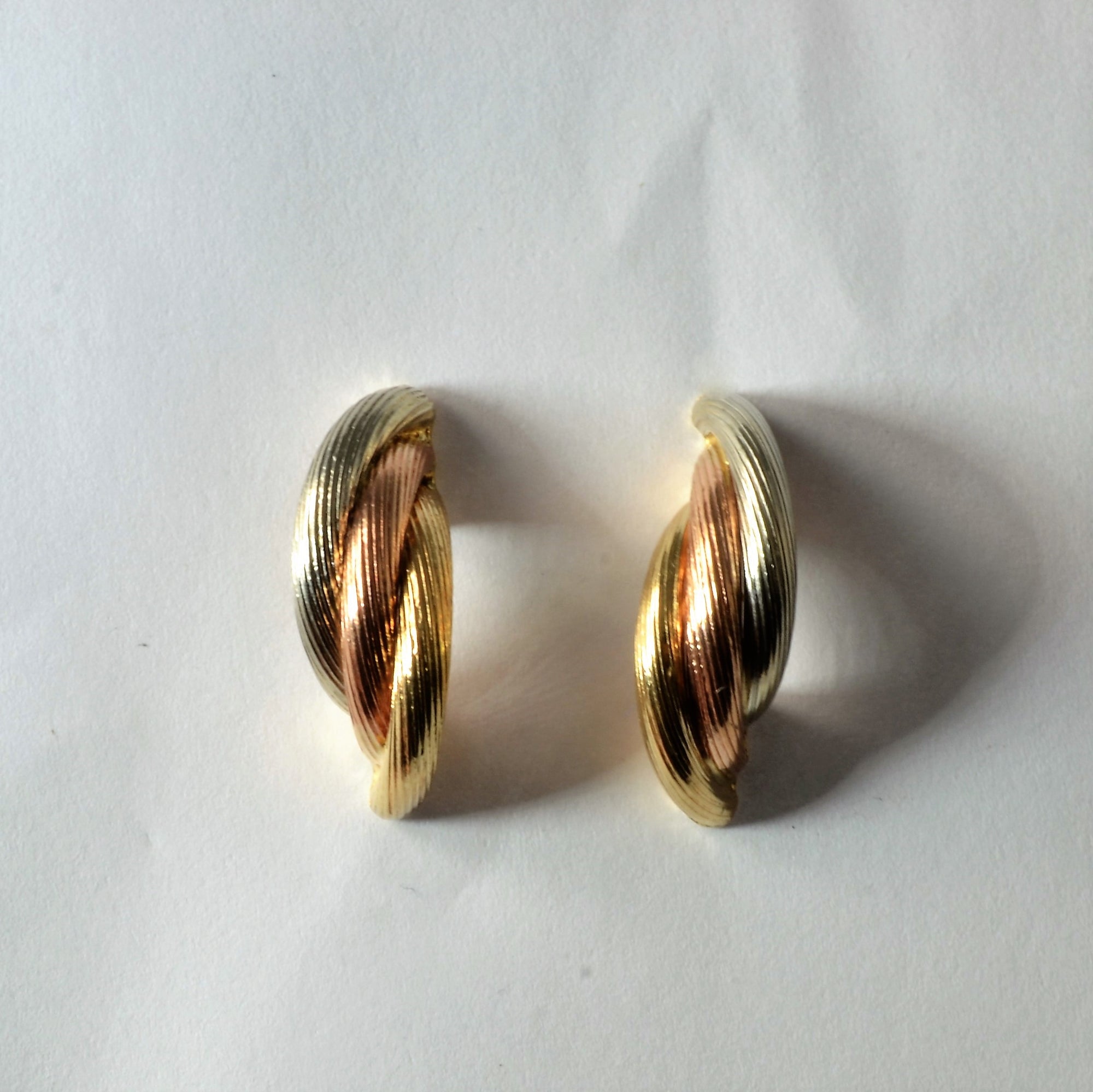 Tri hot sale tone earrings