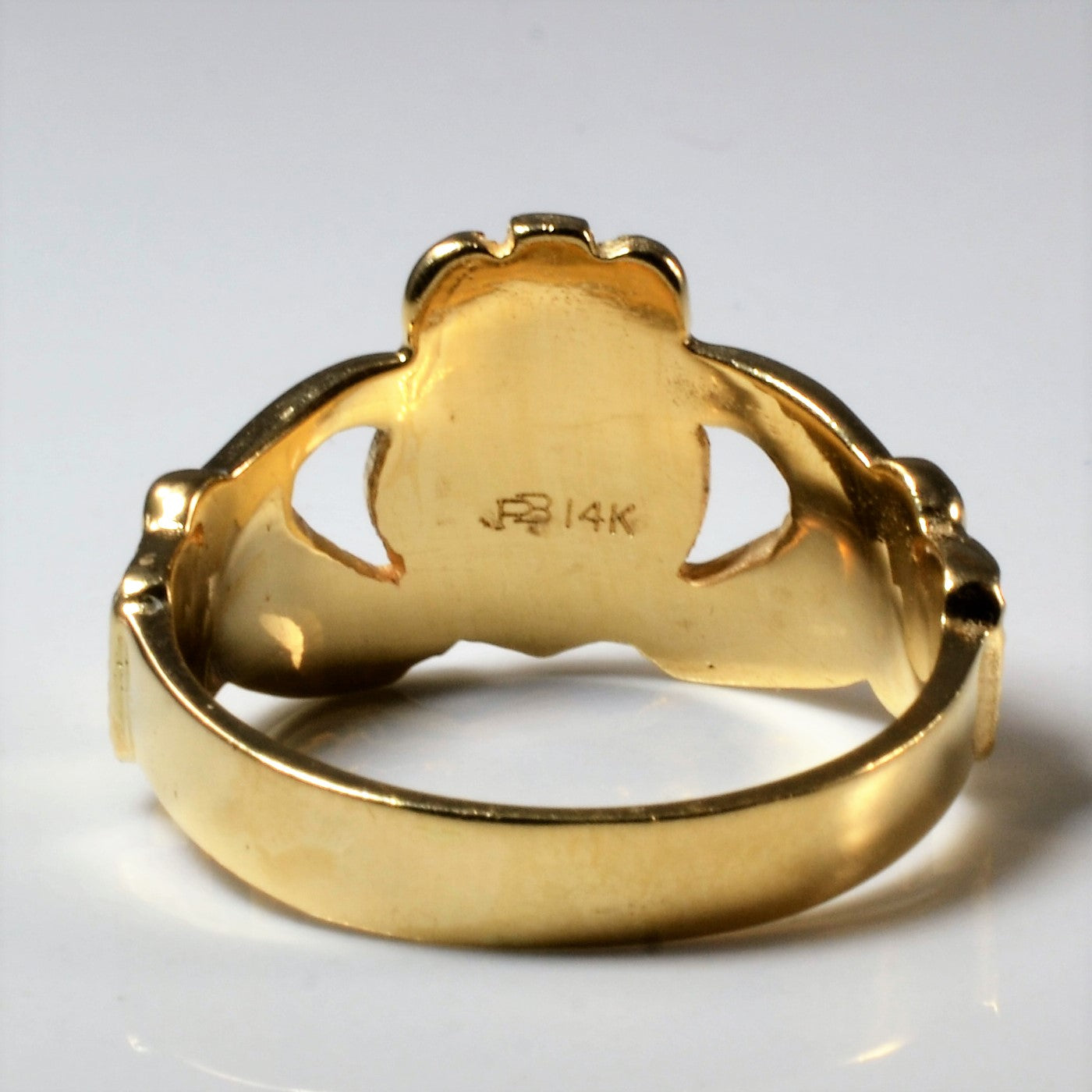 14k Yellow Gold Claddagh Ring | SZ 9.75 |
