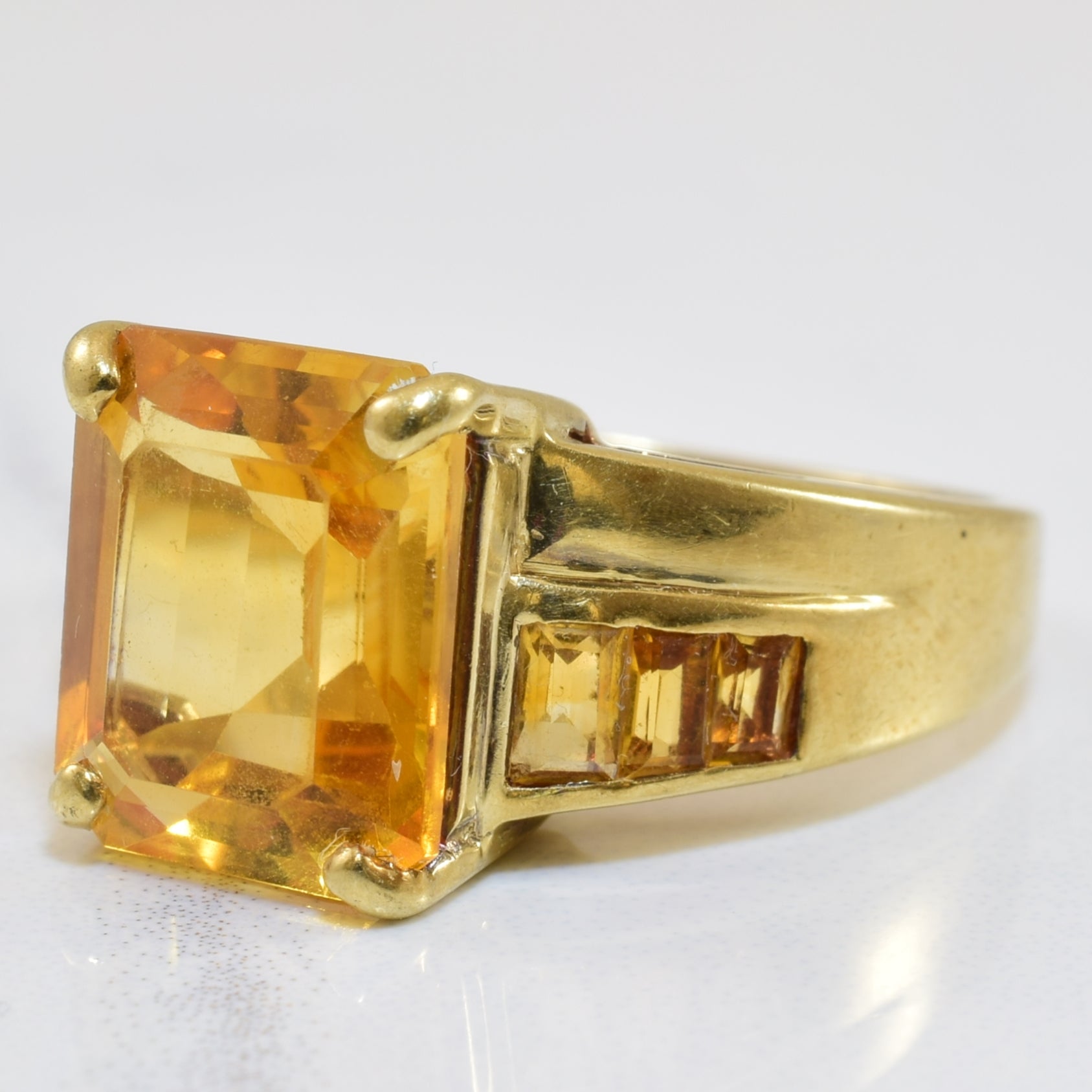 Bypass Citrine Ring | 4.25ctw | SZ 6.75 |