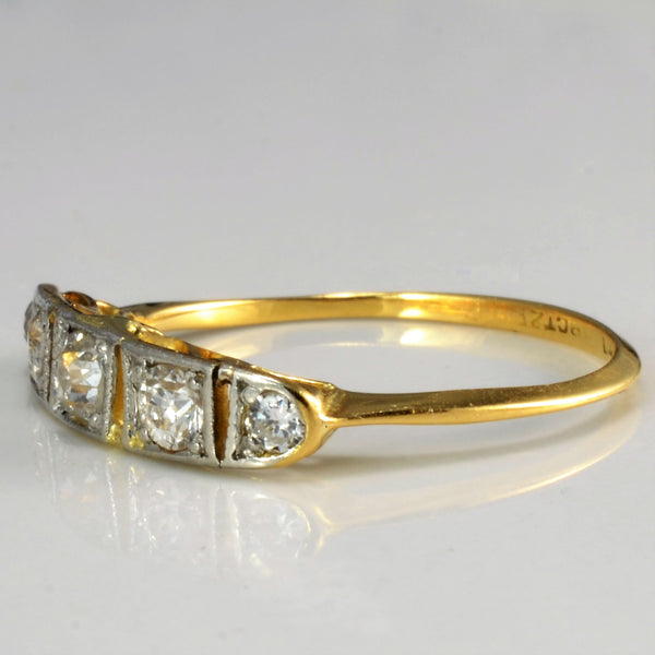 Victorian Era Five Stone Diamond Band | 0.30 ctw | SZ 6.5 |