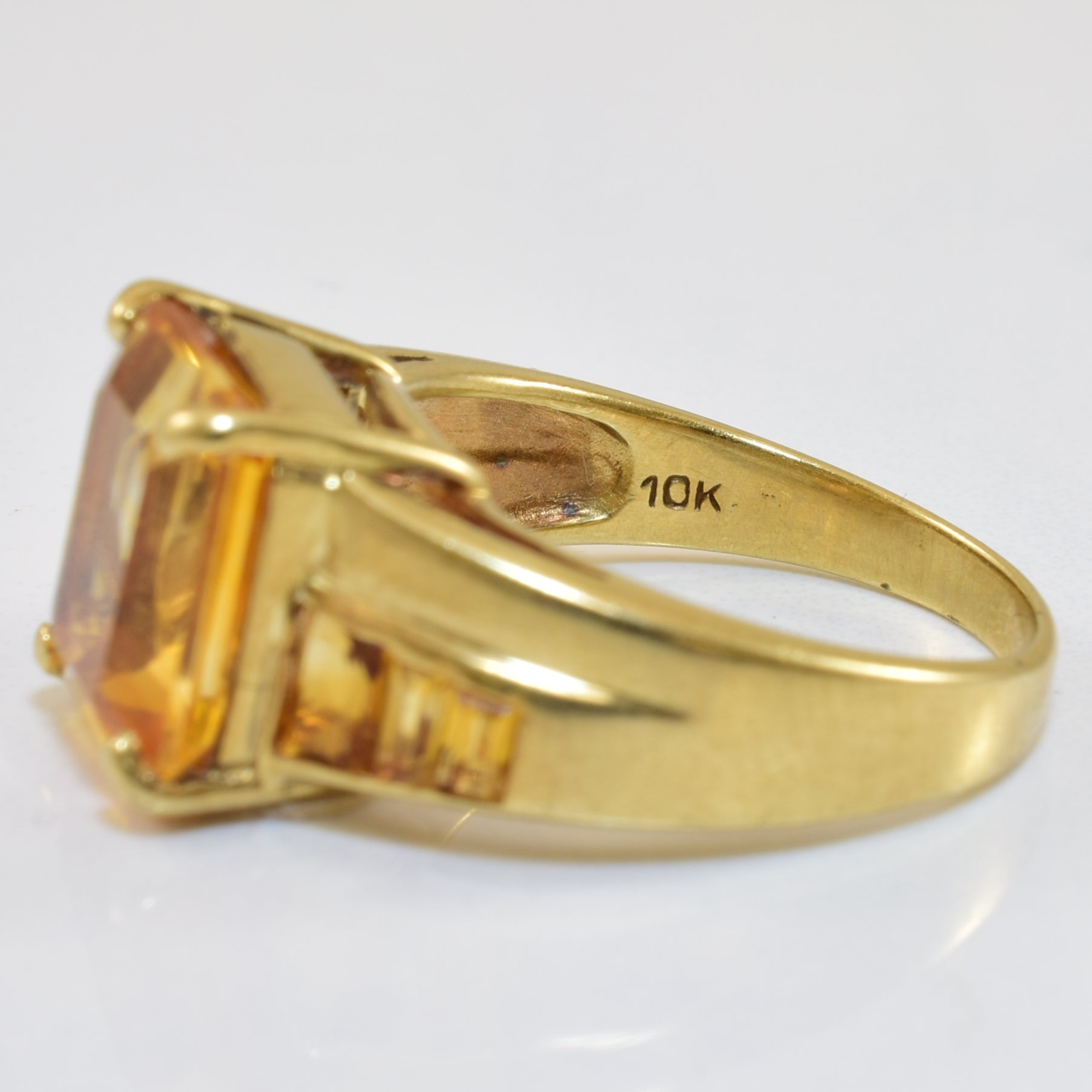 Bypass Citrine Ring | 4.25ctw | SZ 6.75 |