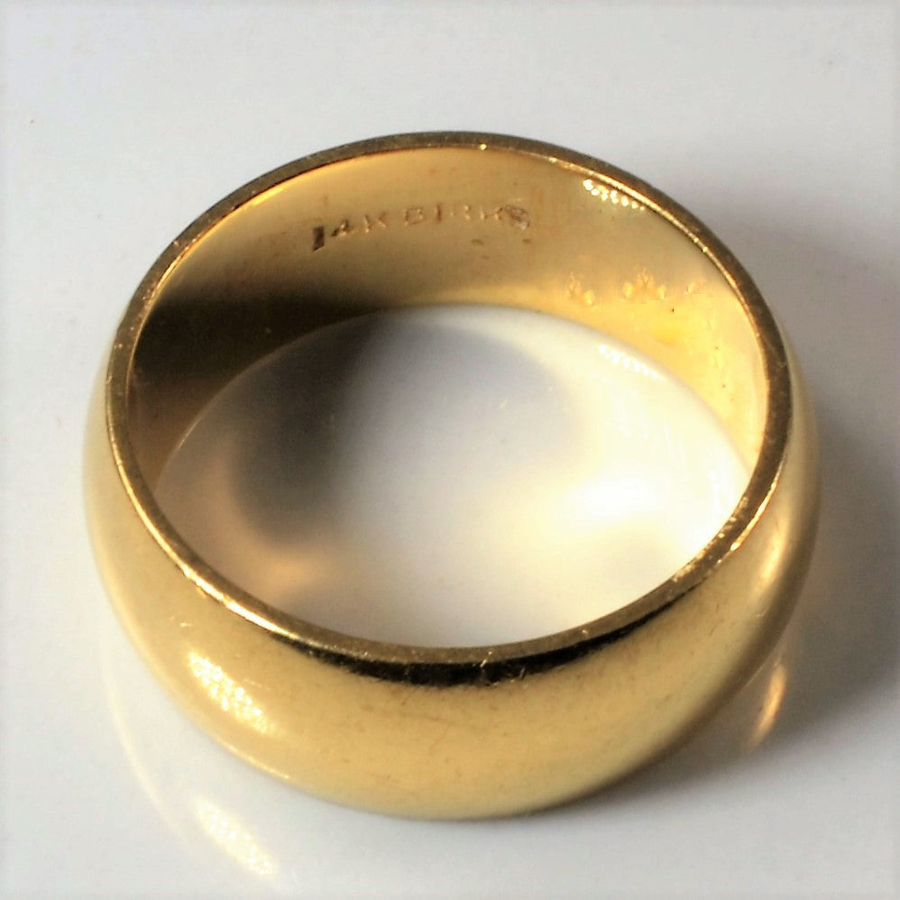 Birks' Yellow Gold Plain Band | SZ 5.5 |