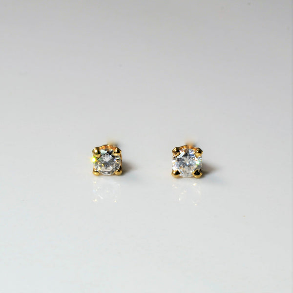 Diamond Solitaire Stud Earrings | 0.23ctw |