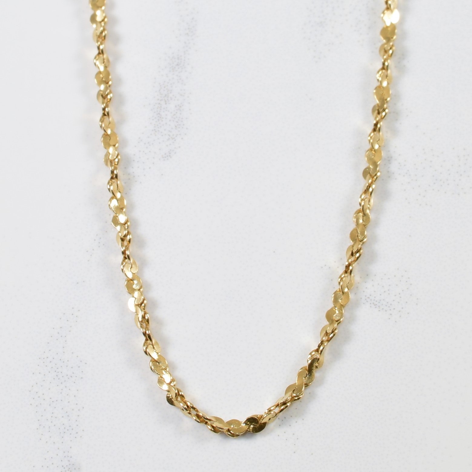 10k Yellow Gold Twisted Serpentine Chain | 30.5" |