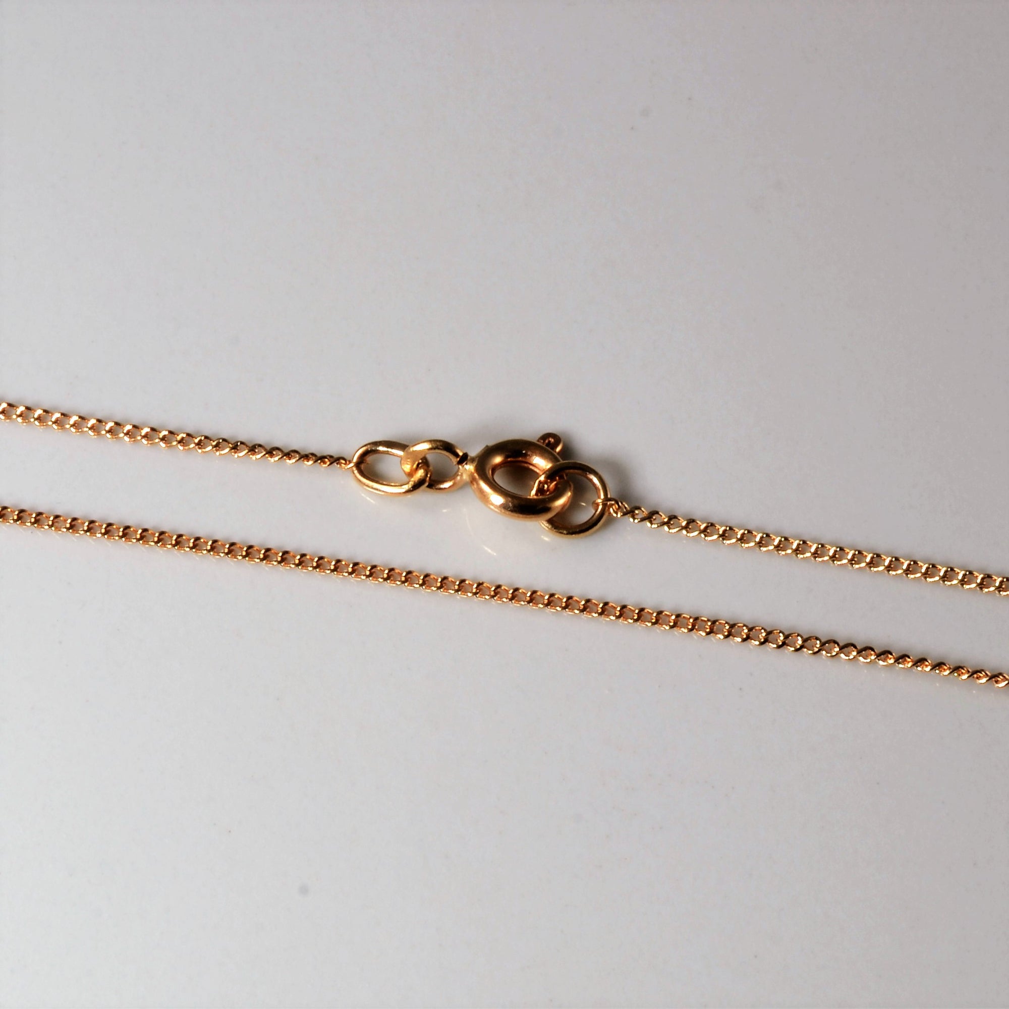 14k Rose Gold Curb Chain | 18