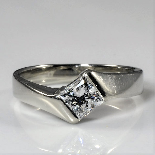 Bypass Princess Diamond Engagement Ring | 0.62ct | SZ 5.5 |