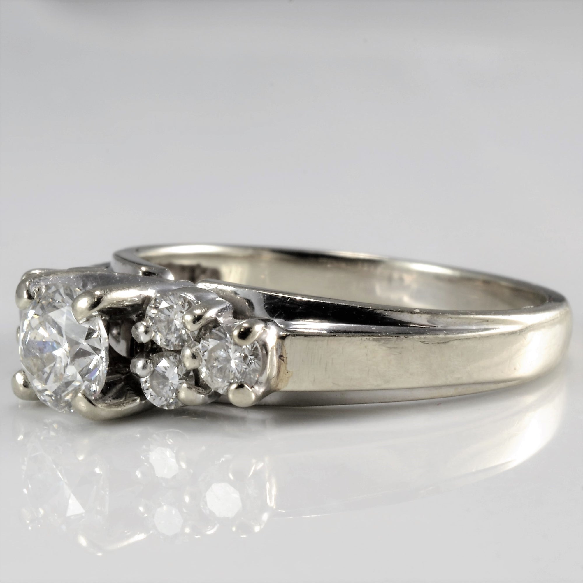 Cluster Accented Diamond Engagement Ring | 0.65 ctw, SZ 6 |