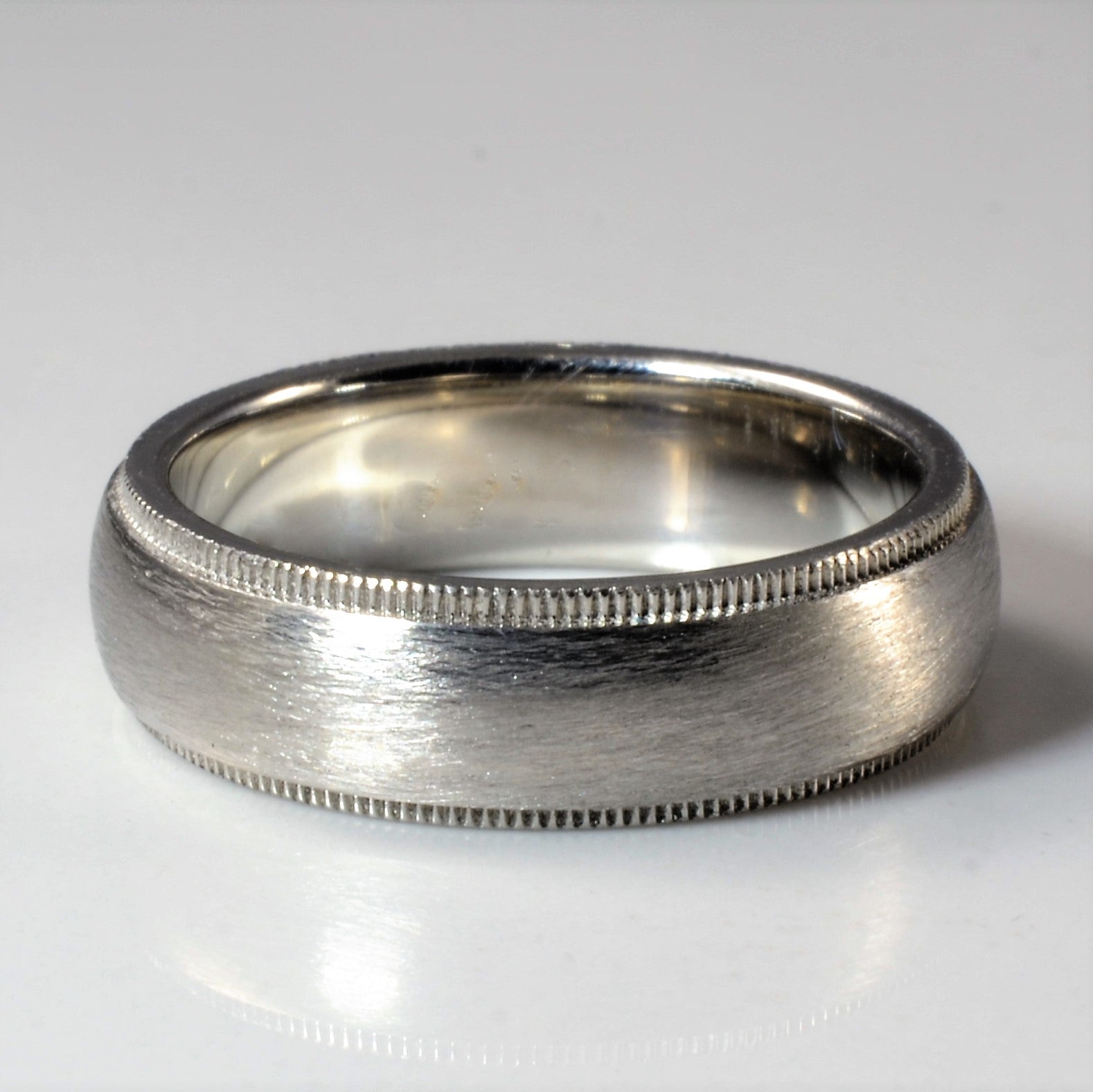 Tiffany & Co.' Platinum Solid Brushed Band | SZ 8.25 |