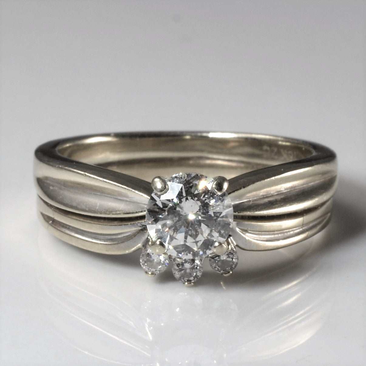 Soldered Diamond Wedding Set | 0.58ctw | SZ 6 |