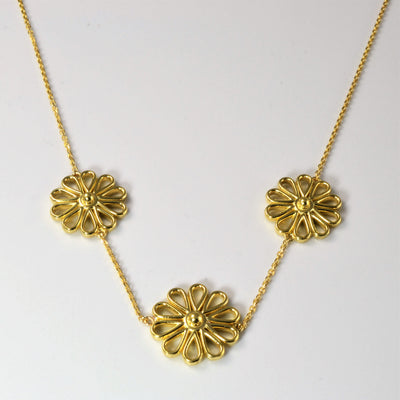 Floral Chain Necklace | 18
