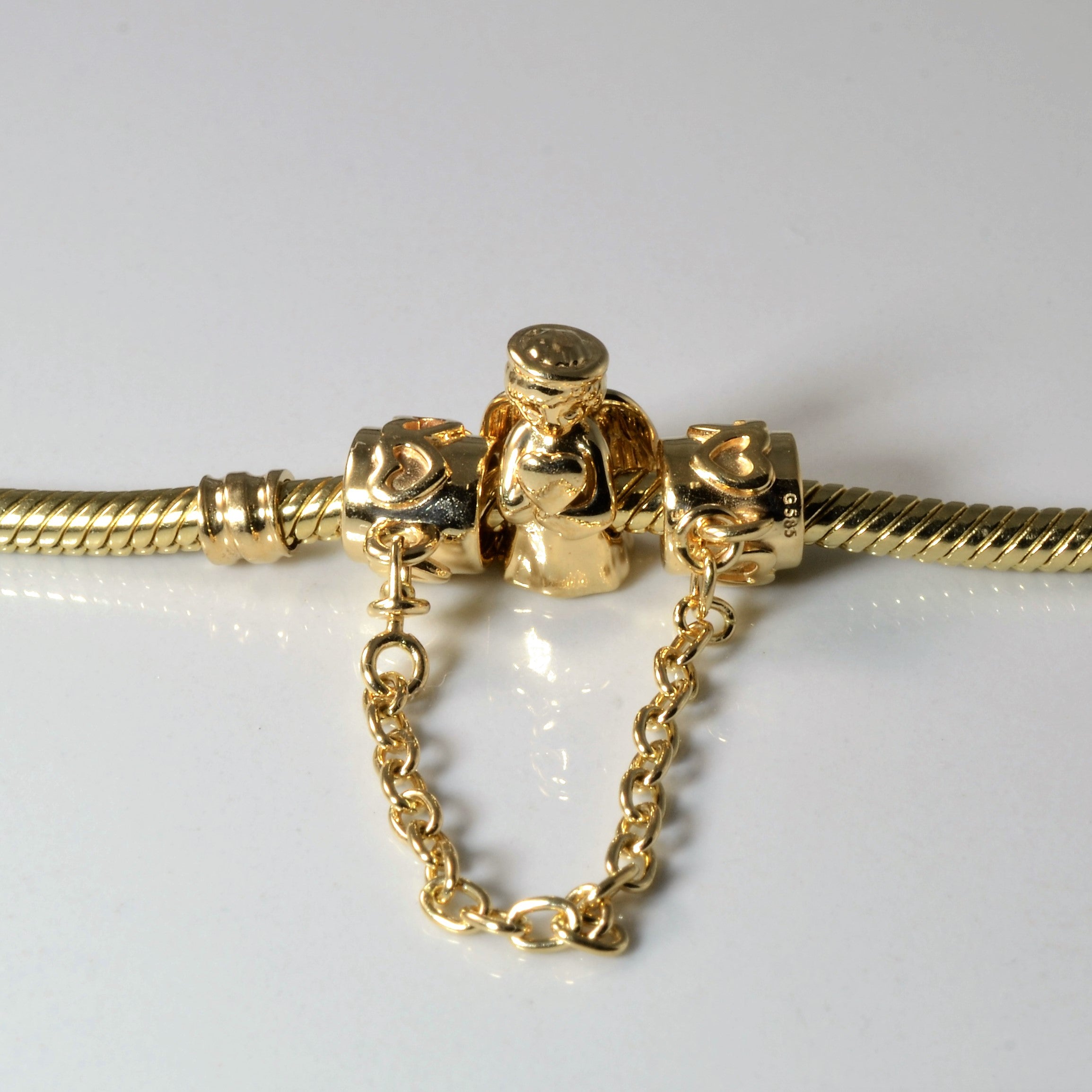 Pandora' Gold Angel Charm Bracelet | 7" |