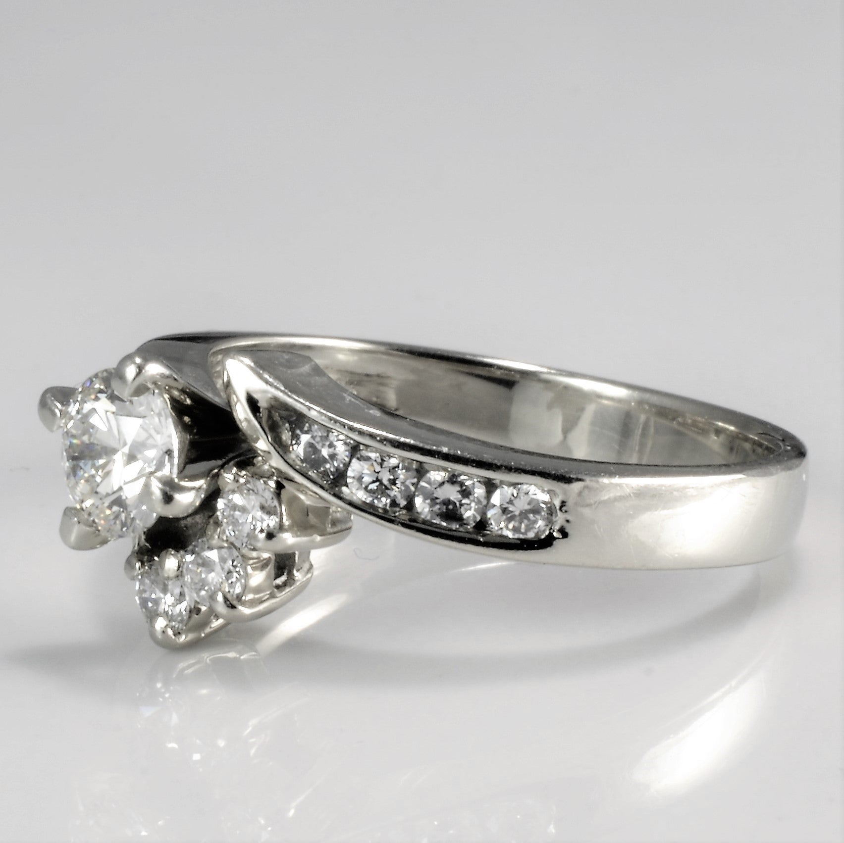 Bypass Diamond Engagement Ring | 0.64 ctw, SZ 6.75 |