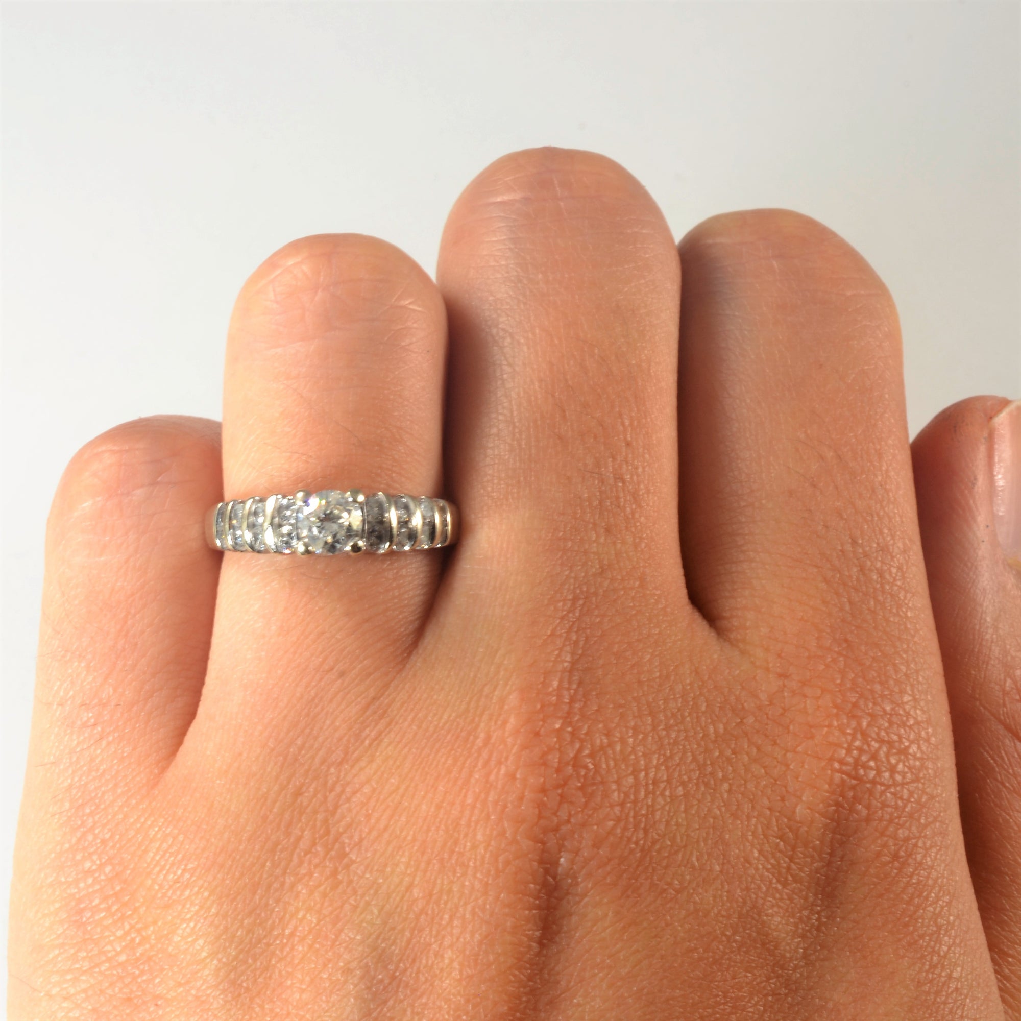 Channel Detailed Diamond Ring | 0.65ctw | SZ 5.25 |