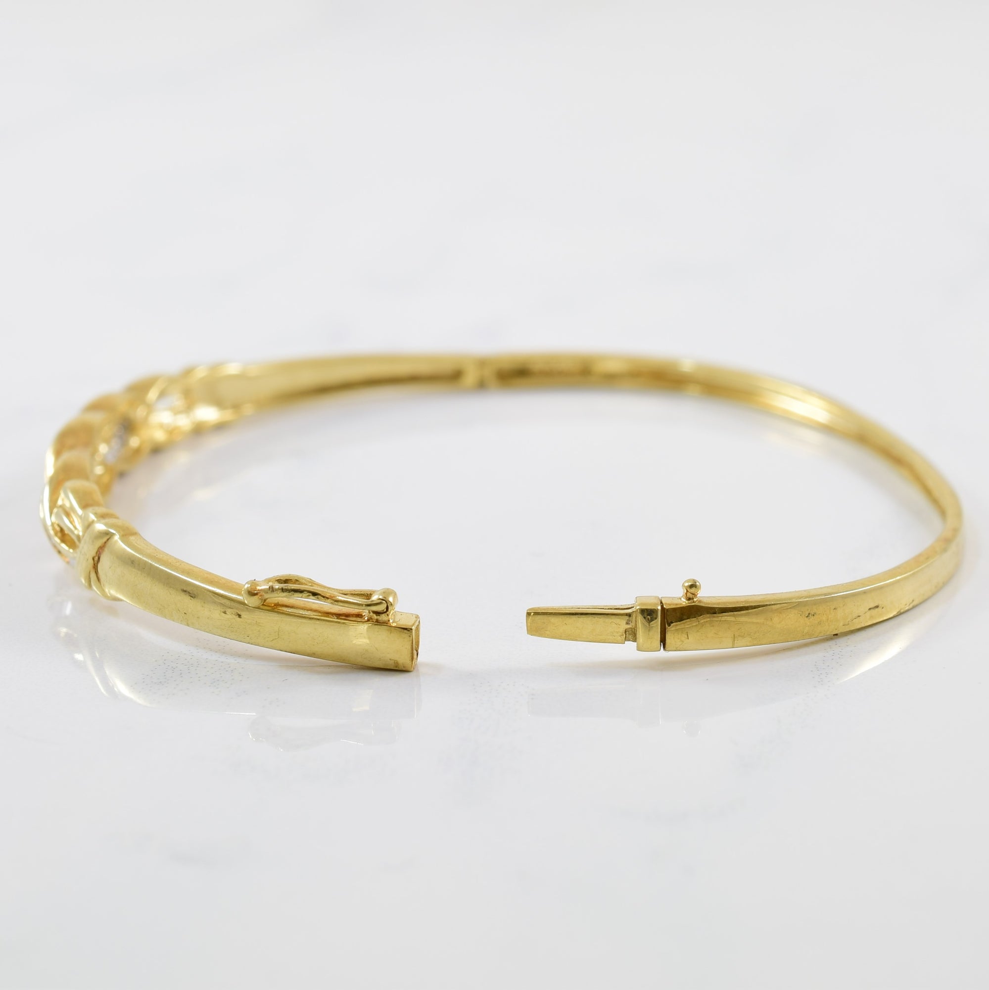 Baguette Diamond Bypass Bangle | 0.50ctw | 7.5