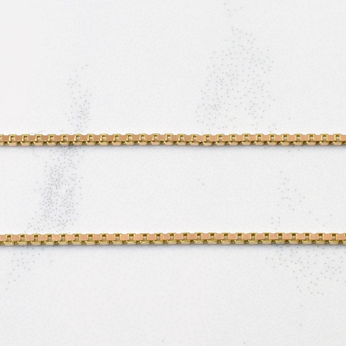 14k Yellow Gold Box Chain | 18