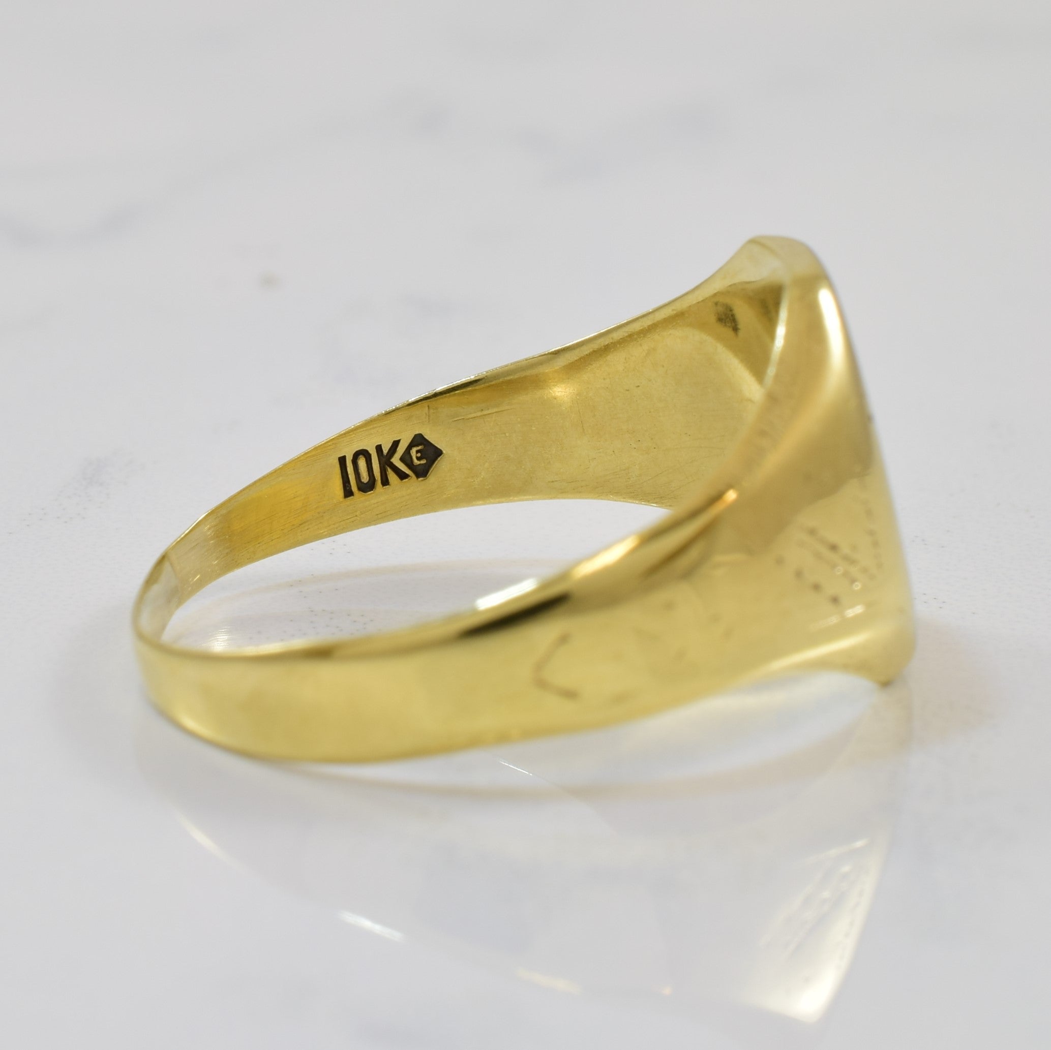 Bague chevalière gravée avec initiale « HC » | Taille 12 | 