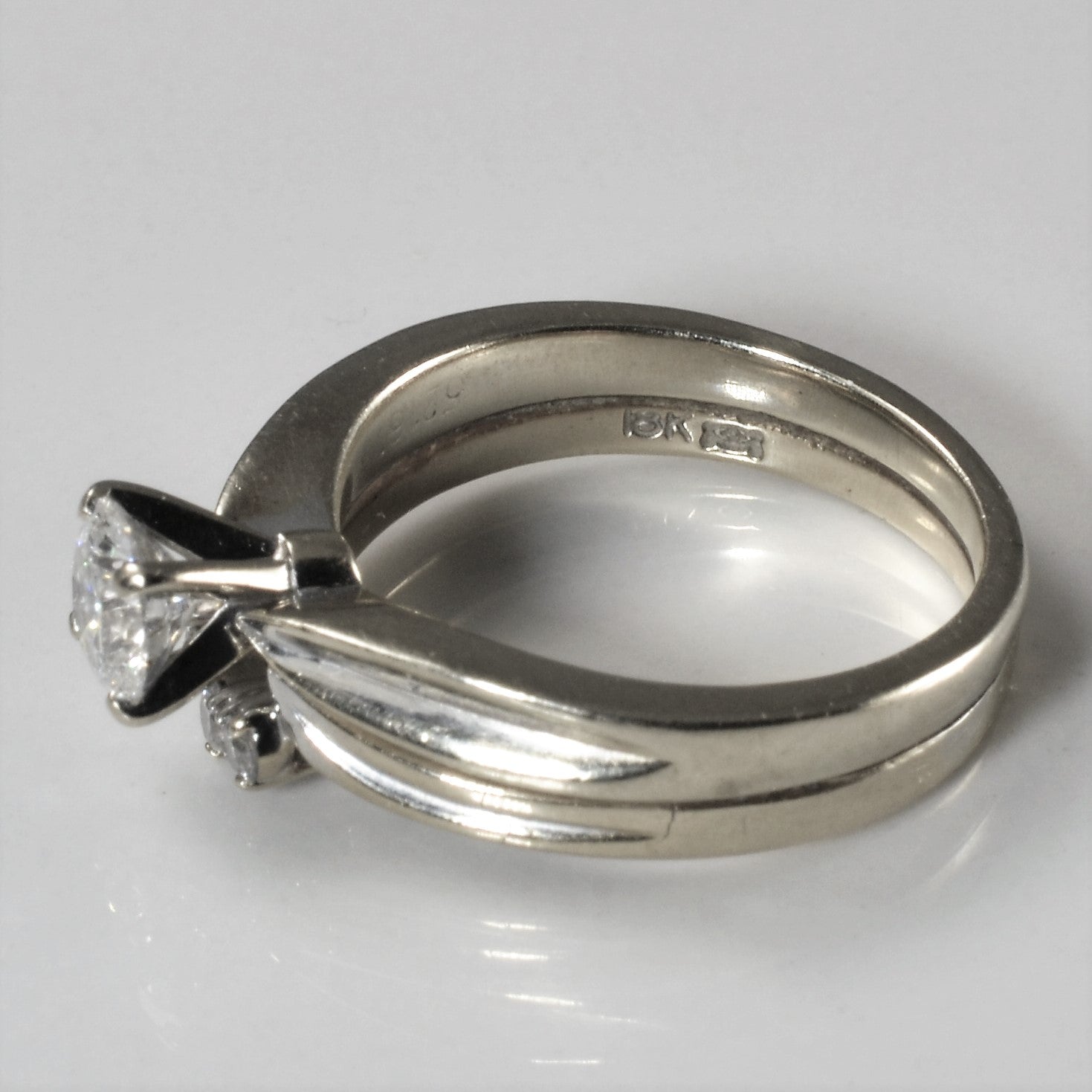 Soldered Diamond Wedding Set | 0.58ctw | SZ 6 |