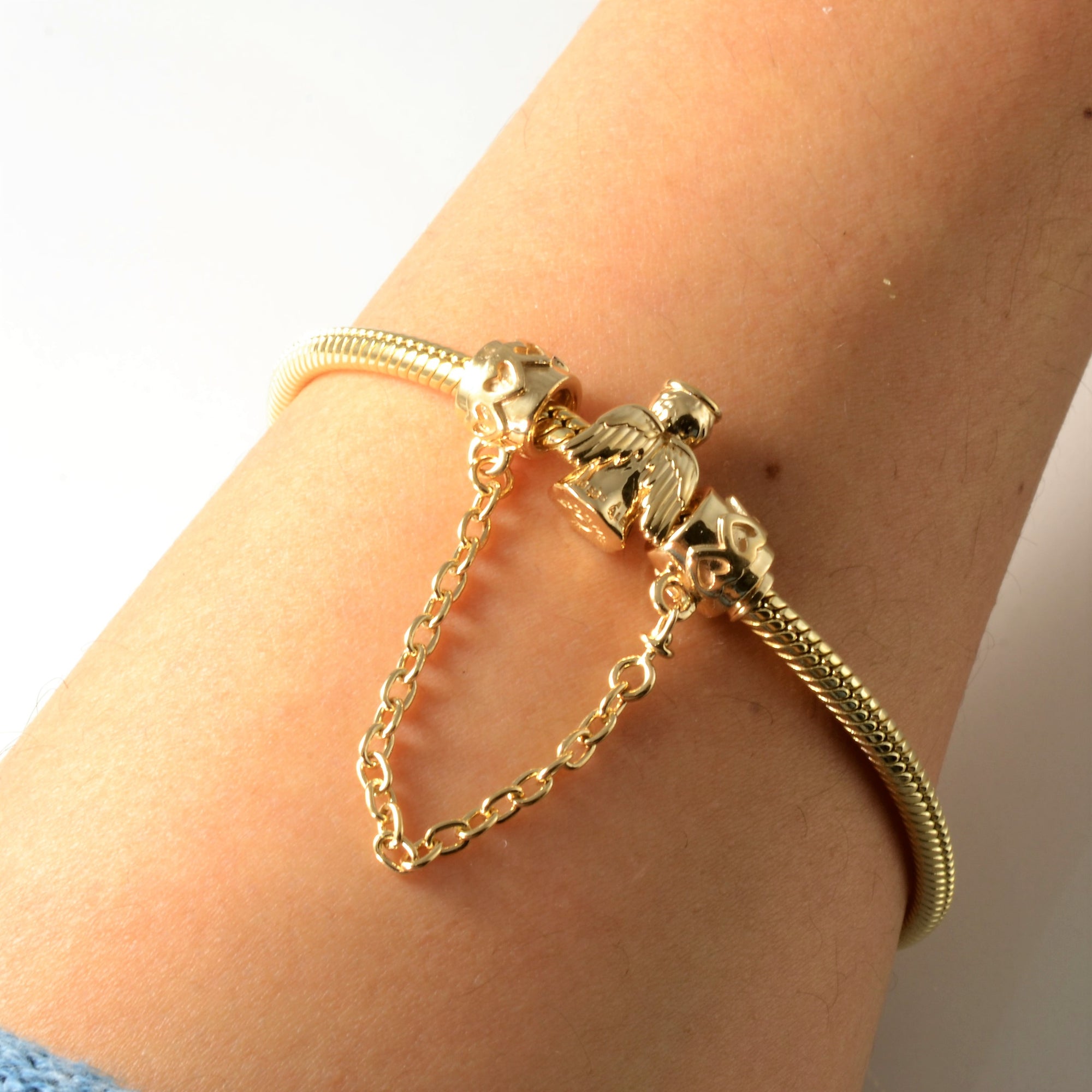 Pandora' Gold Angel Charm Bracelet | 7