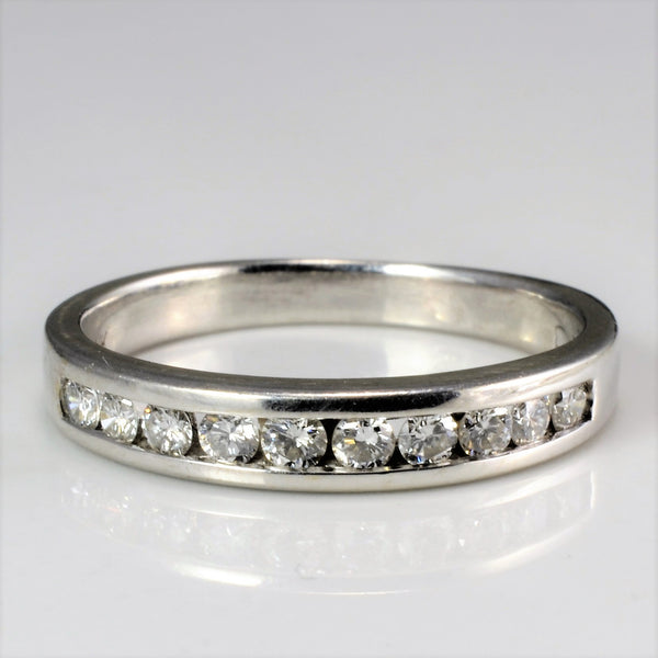 Channel Set Diamond Semi Eternity Band | 0.25 ctw, SZ 4.75 |