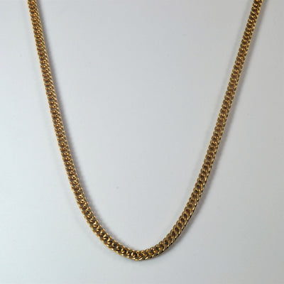 14k Yellow Gold Cuban Link Chain | 20