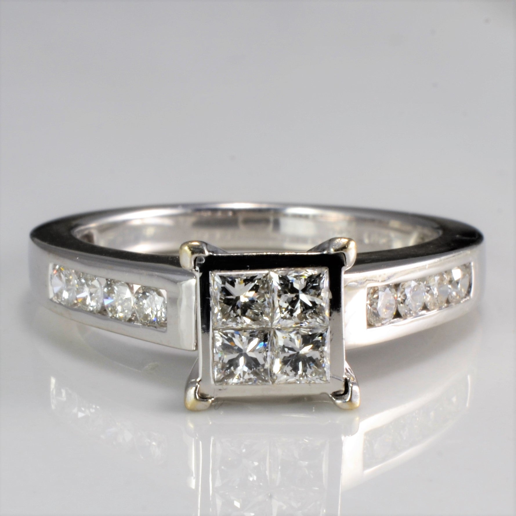 Tapered Diamond Engagement Ring | 0.55 ctw, SZ 6.5 |