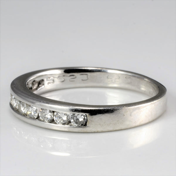 Channel Set Diamond Semi Eternity Band | 0.25 ctw, SZ 4.75 |