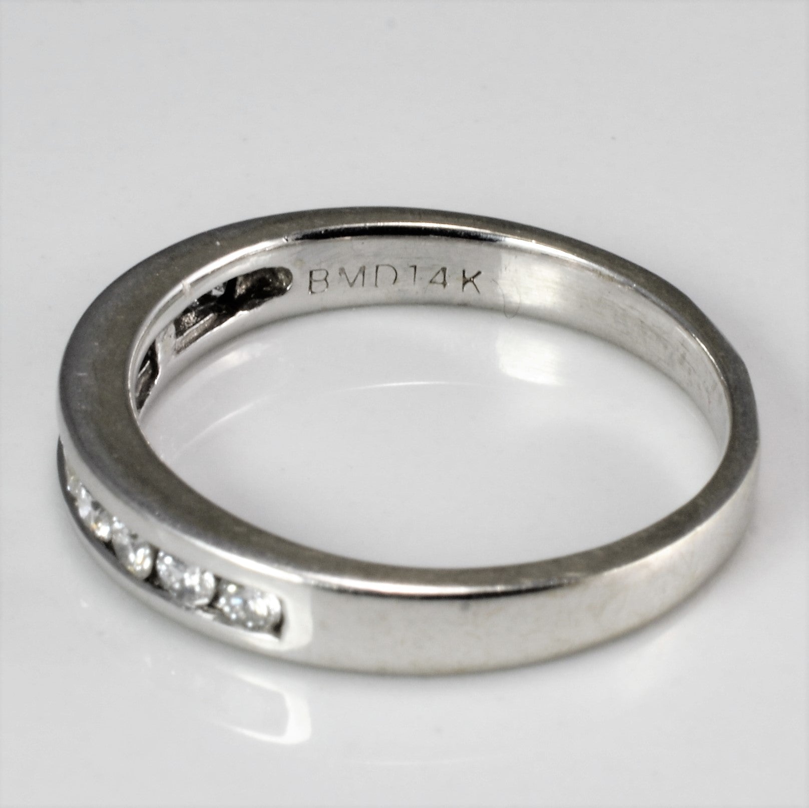 Channel Set Diamond Semi Eternity Band | 0.25 ctw, SZ 4.75 |