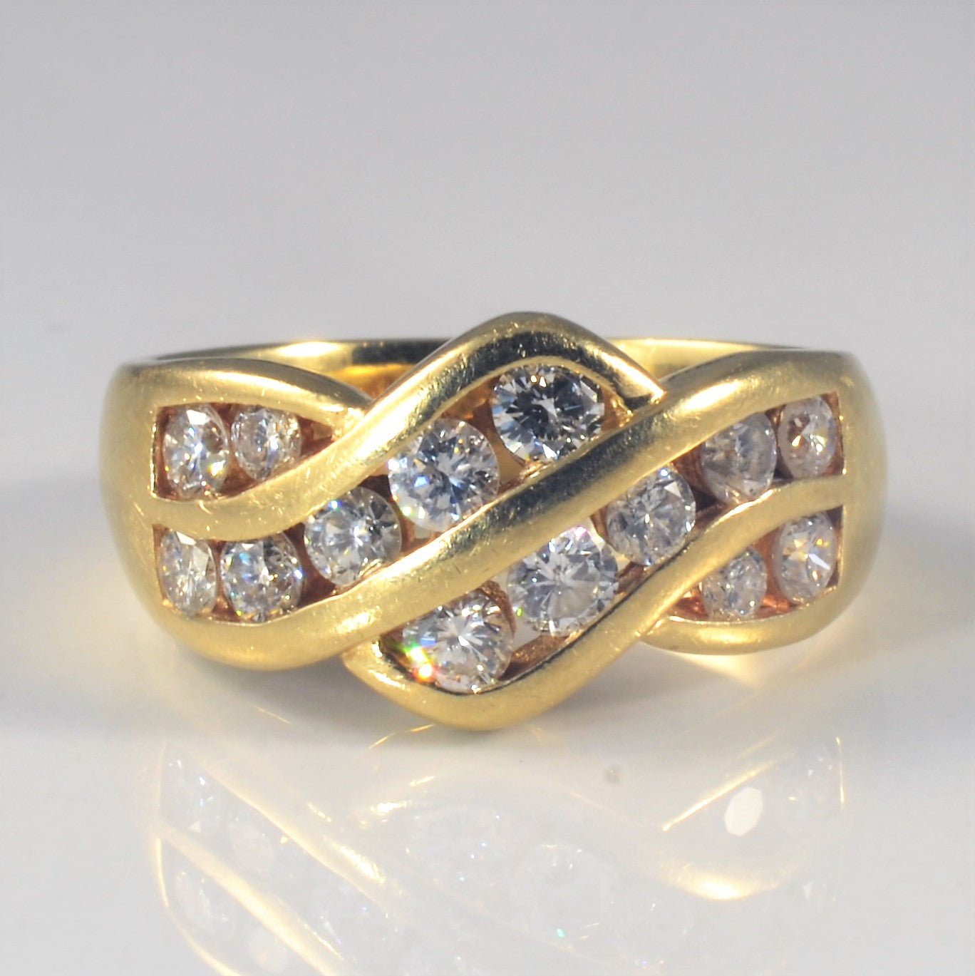 Bypass Diamond Channel Band | 0.98ctw | SZ 7 |