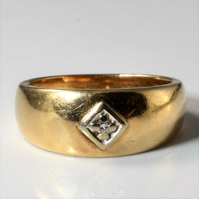 Solitaire Diamond Domed Band | 0.015ct | SZ 6 |