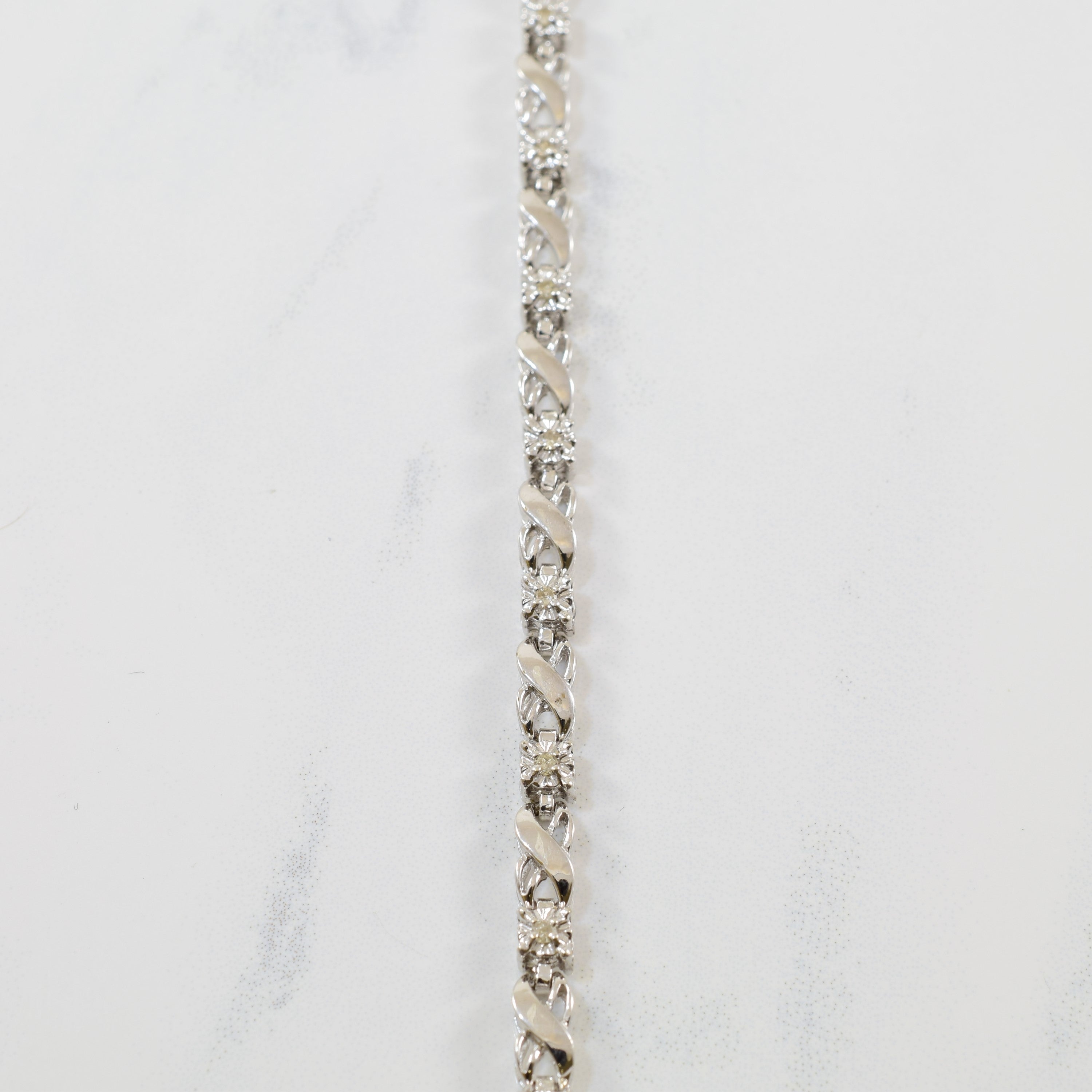 XO Diamond Tennis Bracelet | 0.16ctw | 7" |