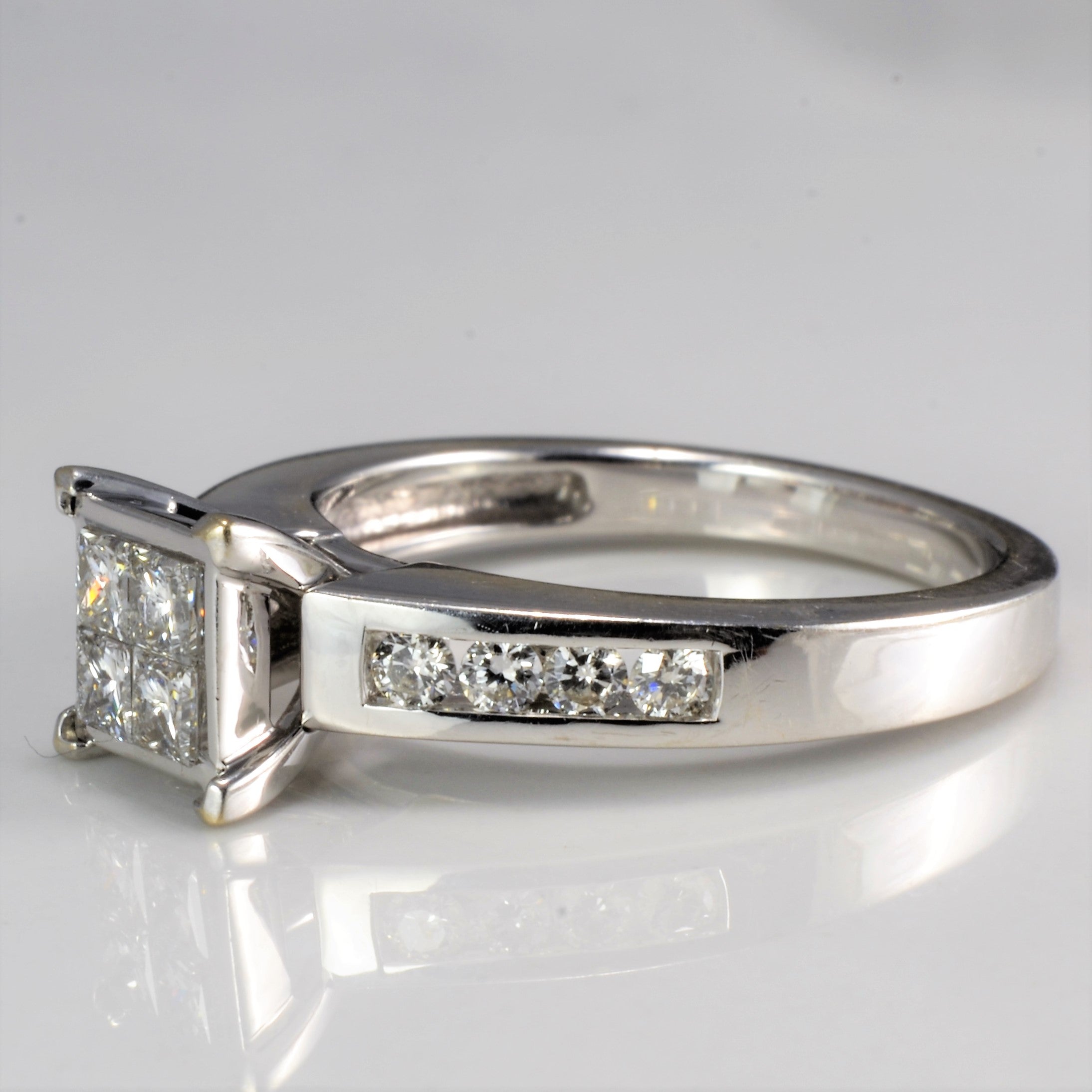 Tapered Diamond Engagement Ring | 0.55 ctw, SZ 6.5 |