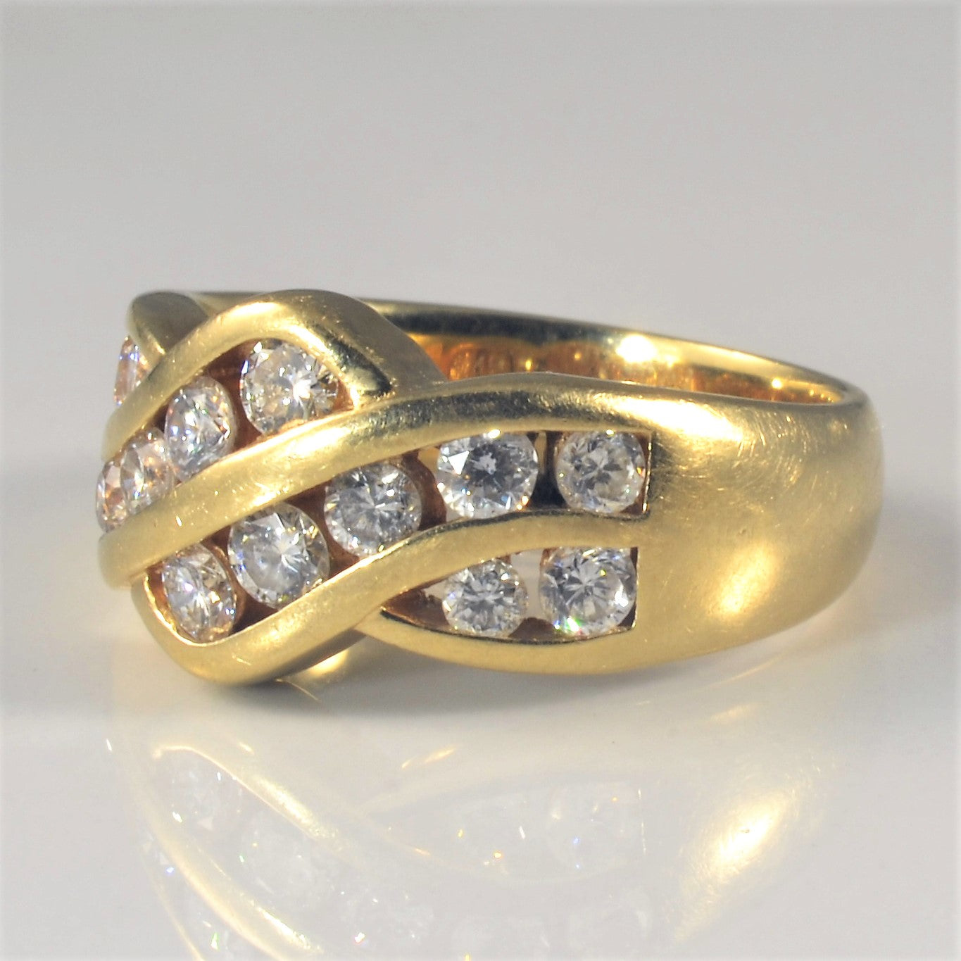 Bypass Diamond Channel Band | 0.98ctw | SZ 7 |