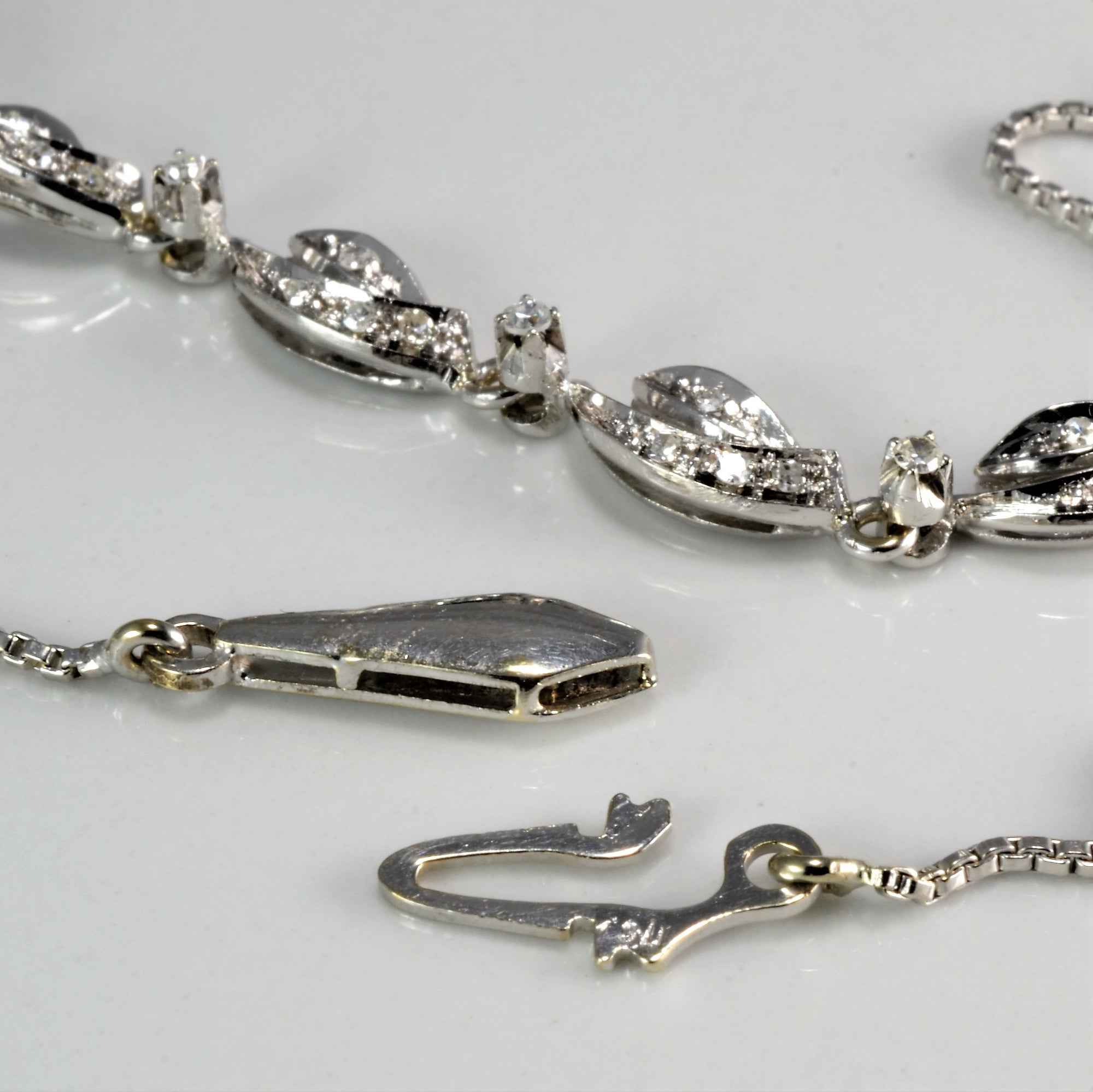 Filigree Design Diamond Necklace | 0.33 ctw, 17''|