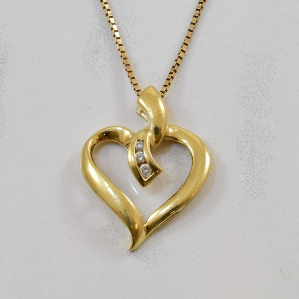 Diamond Heart Necklace | 0.03ctw | 19