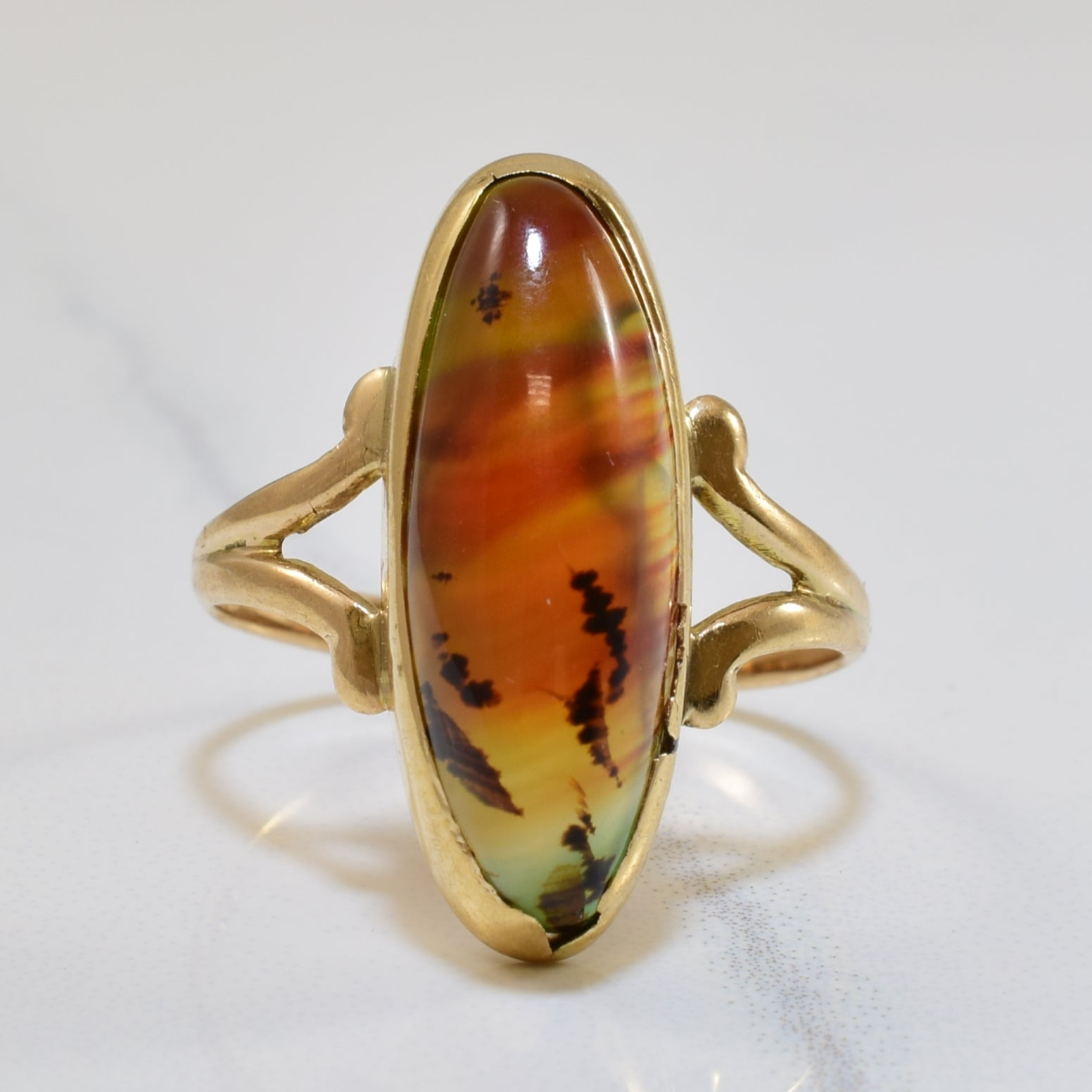 Agate Cocktail Ring | 5.00ct | SZ 6 |