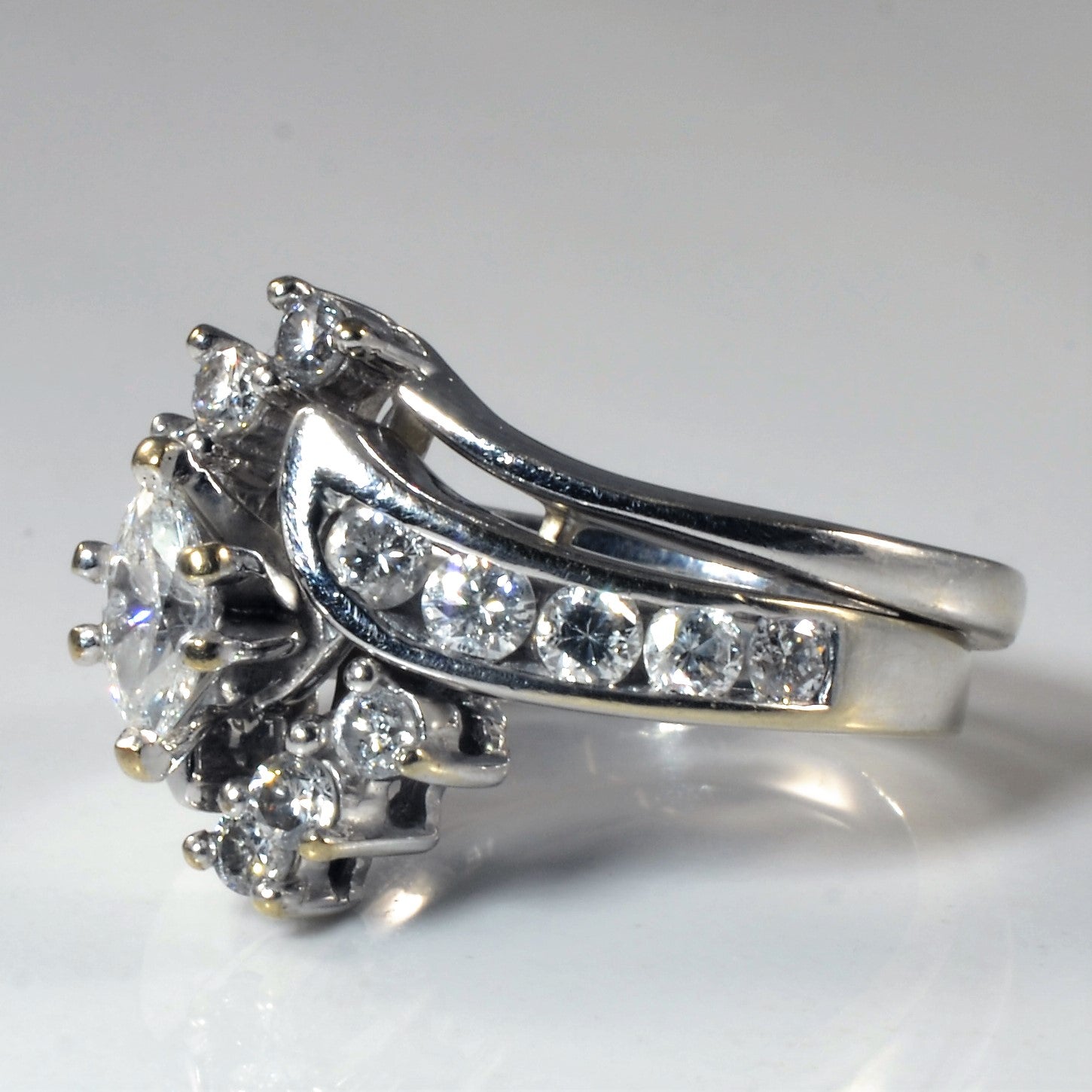 Marquise Engagement Ring & Jacket Set | 0.99ctw | SZ 6.75 |