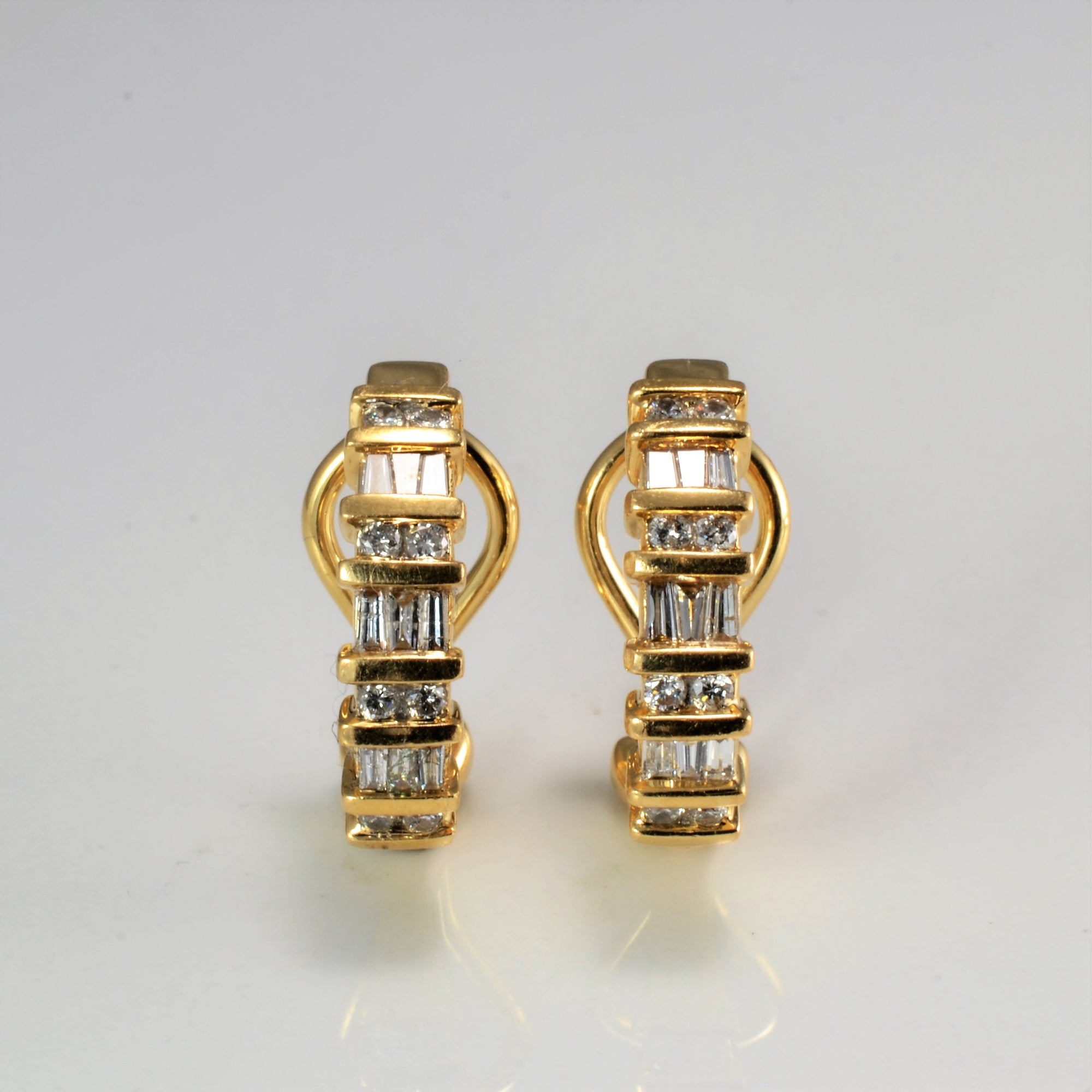 Multi Diamond Ladies Gold Earrings | 0.41 ctw |