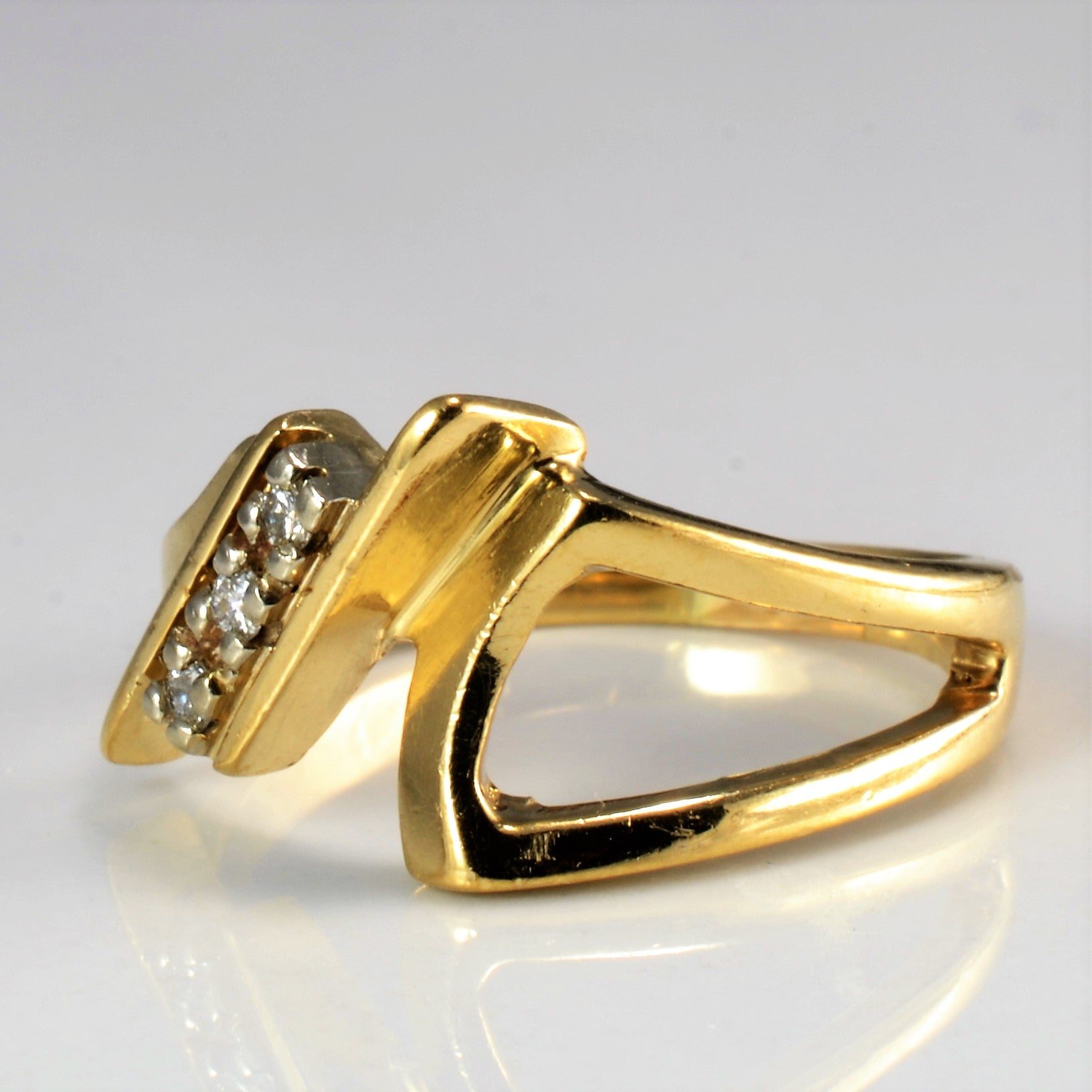 Three Stone Diamond Ring | 0.06 ctw, SZ 4.5 |