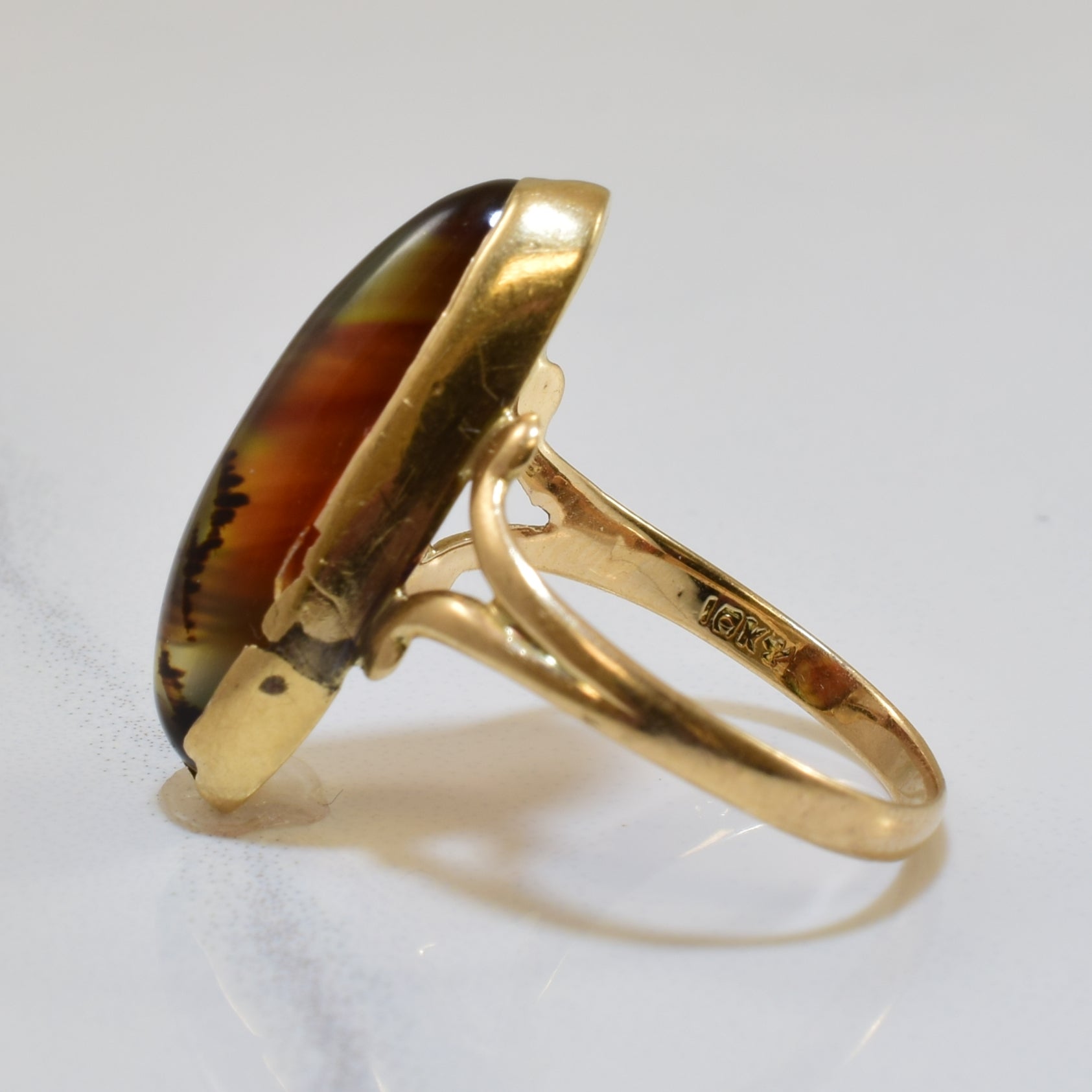 Agate Cocktail Ring | 5.00ct | SZ 6 |