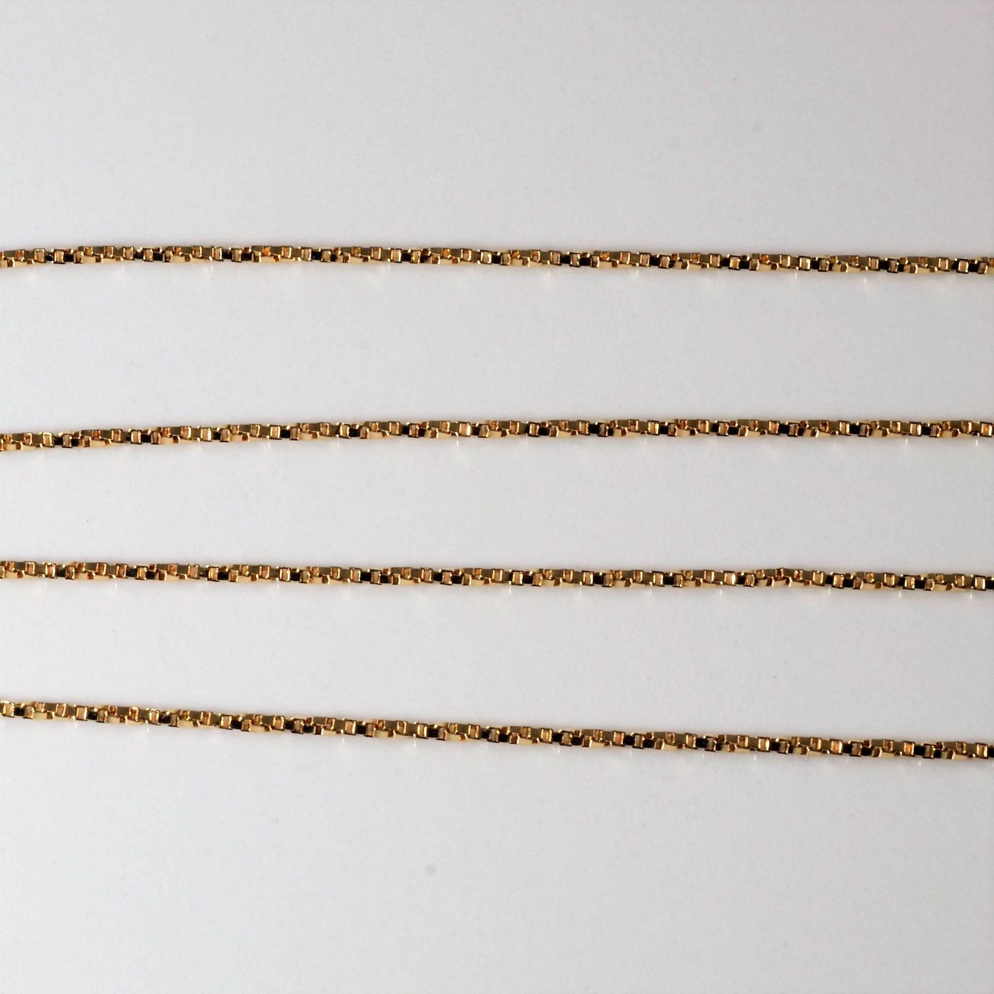 10k Yellow Gold Twisted Box Chain | 22