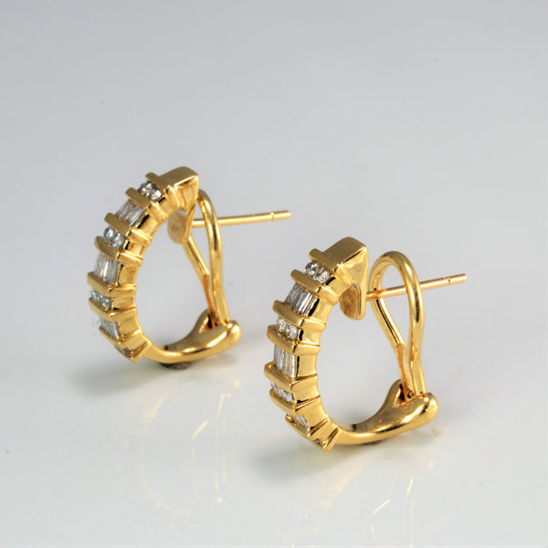 Multi Diamond Ladies Gold Earrings | 0.41 ctw |