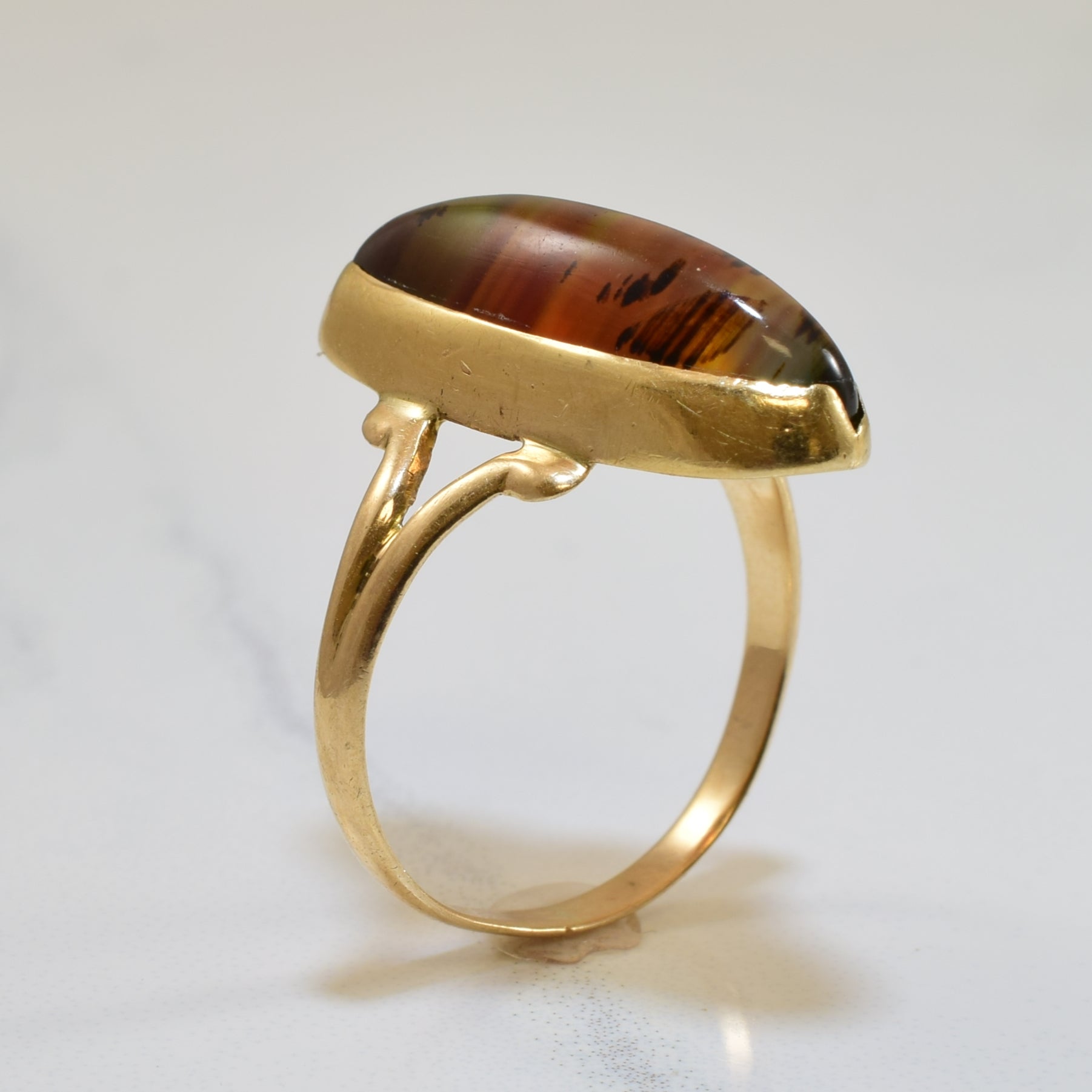 Agate Cocktail Ring | 5.00ct | SZ 6 |
