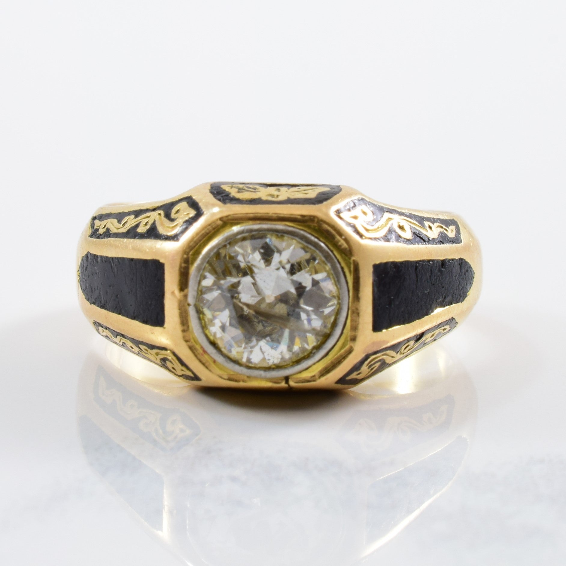 Victorian era vintage engagement ring, diamond ring