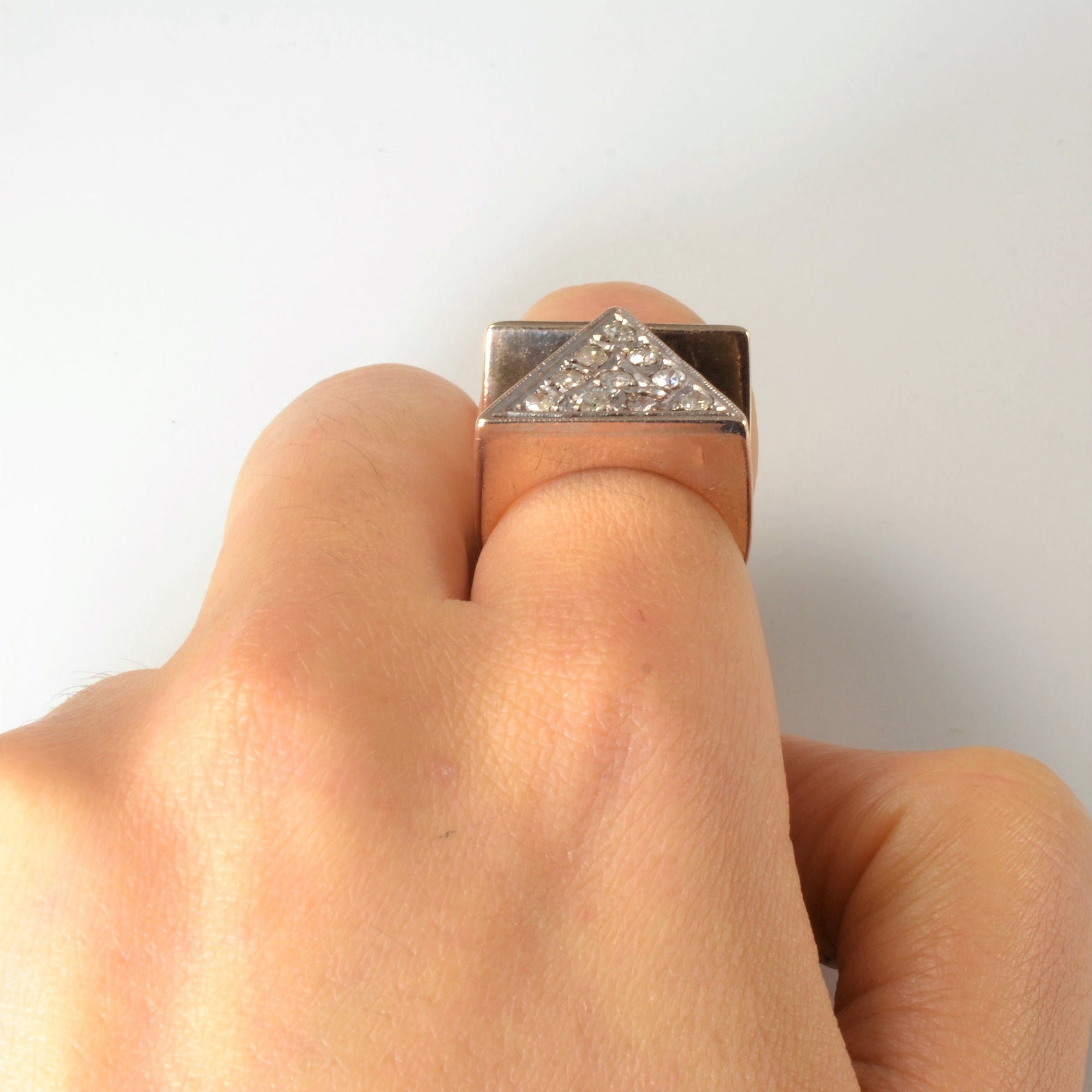 1960s Diamond Triangle Ring | 0.45ctw | SZ 6 |