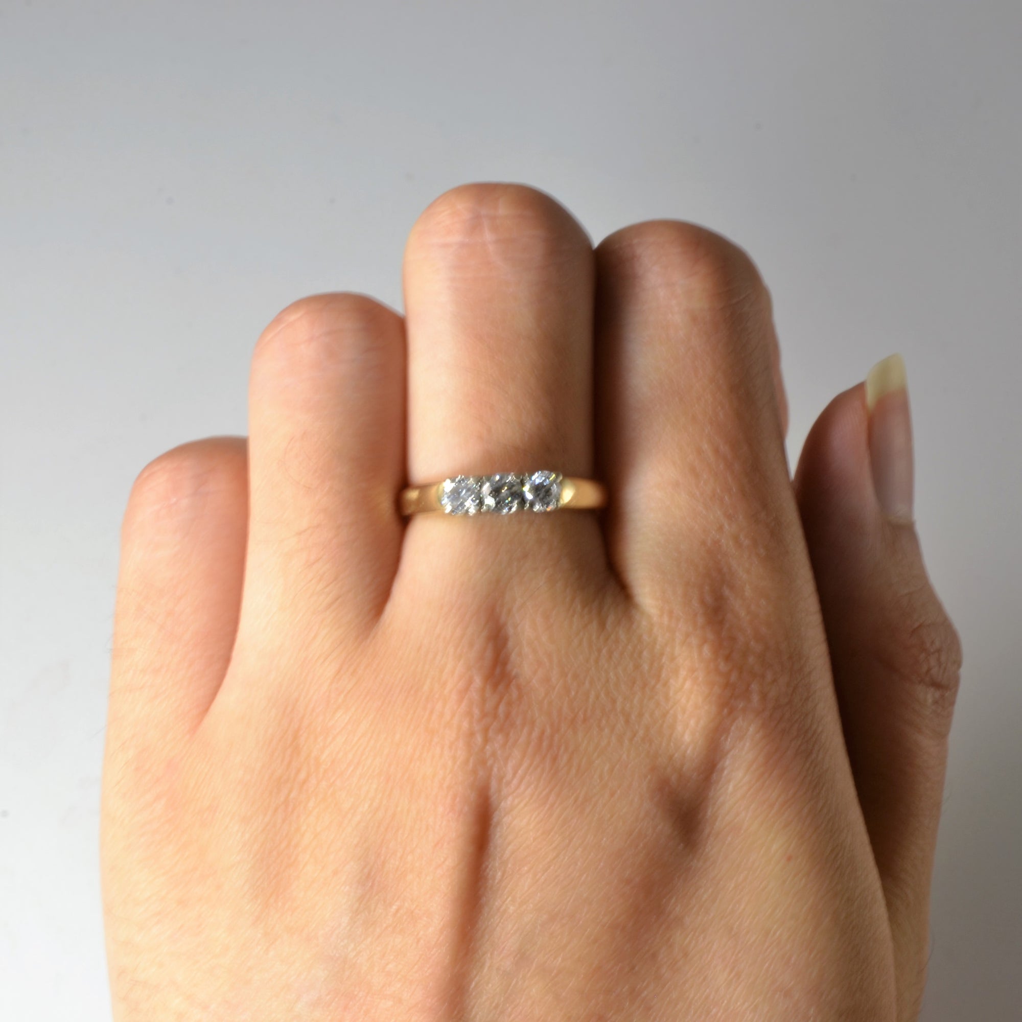 Three Stone Diamond Ring | 0.43ctw | SZ 6.75 |