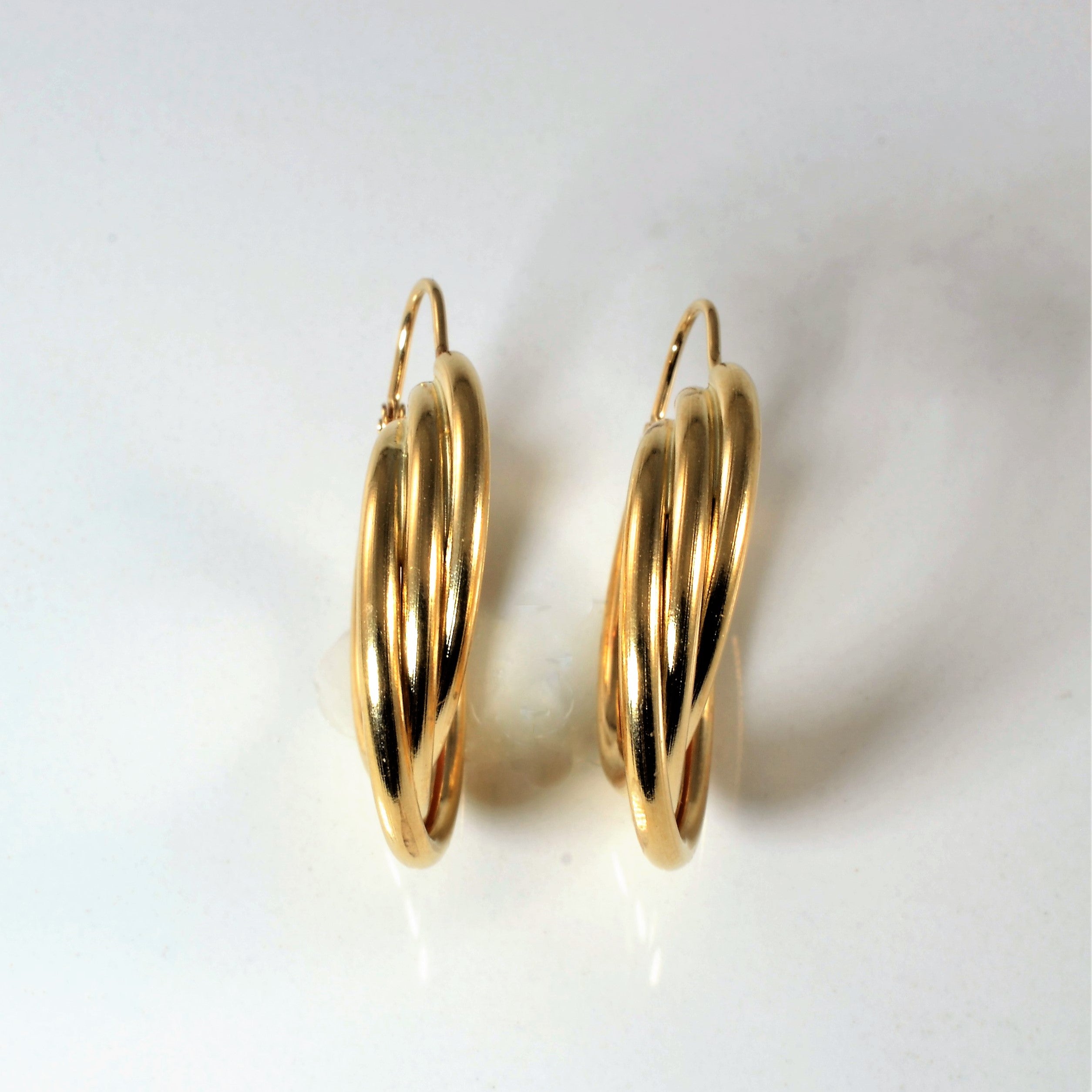 Twisted Layer Hoops |