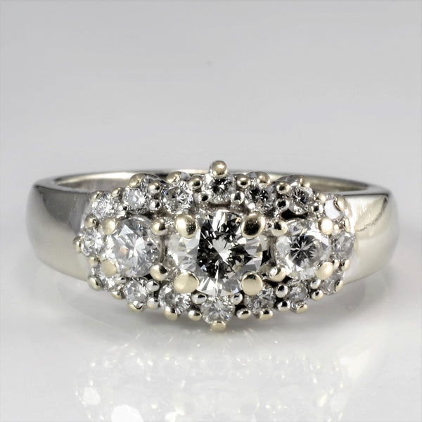 Cluster Diamond  Ring | 0.69 ctw, SZ 5.5 |