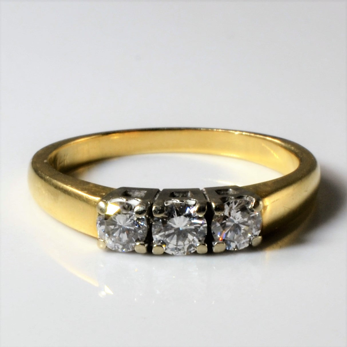 Three Stone Diamond Ring | 0.43ctw | SZ 6.75 |