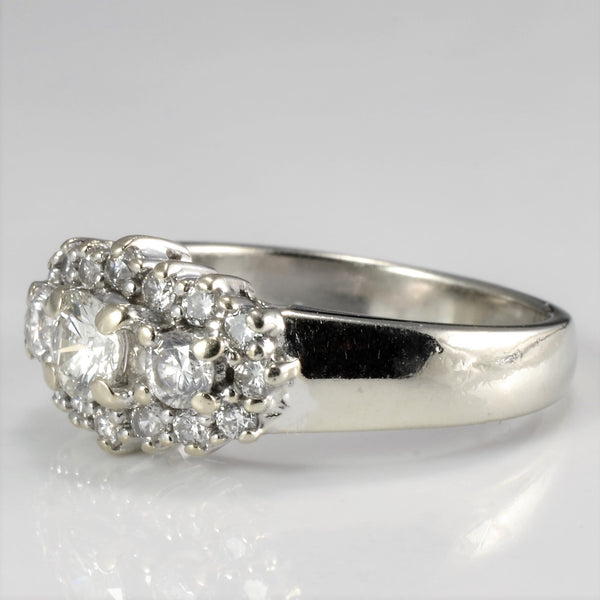 Cluster Diamond  Ring | 0.69 ctw, SZ 5.5 |